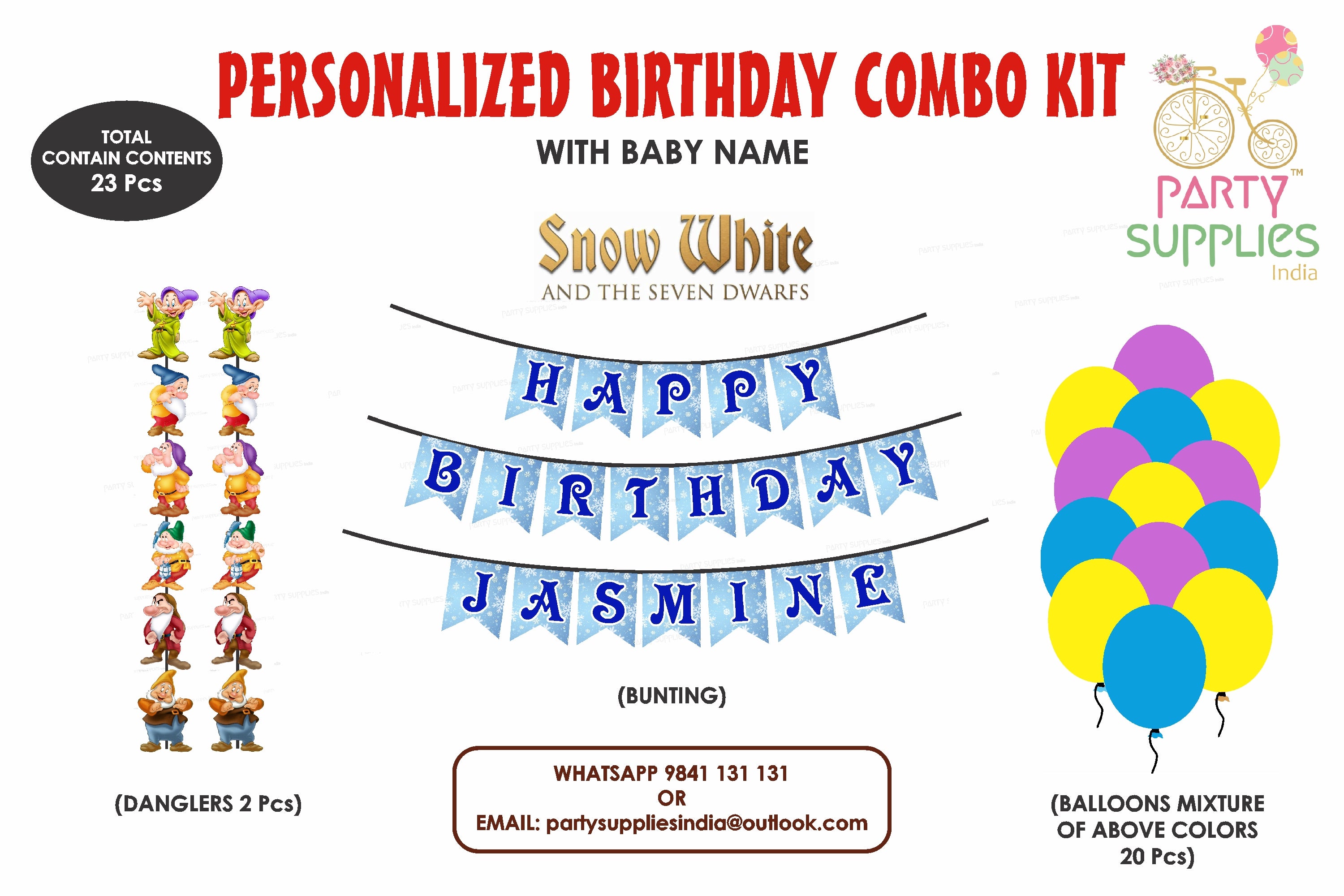 Snow And White Theme Basic Combo Kit