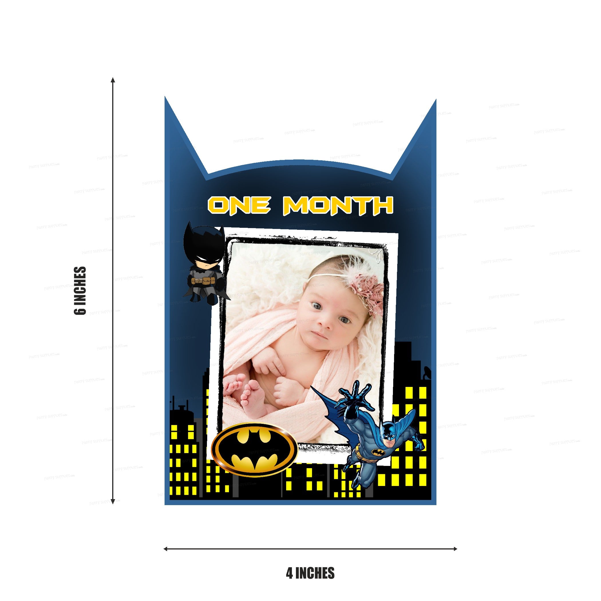 Batman Theme 12 Months Photo Banner