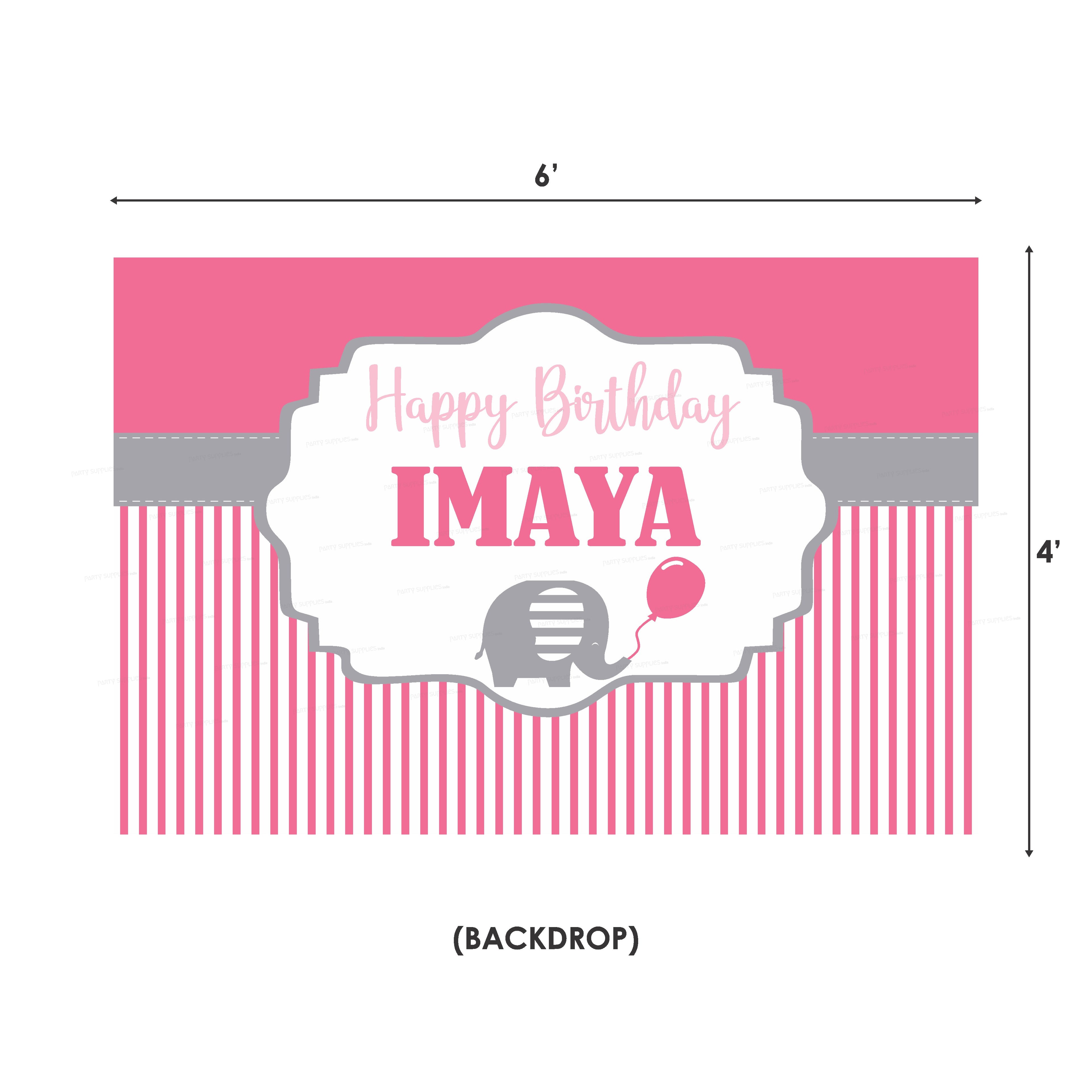 Pink Elephant Theme Exclusive Kit - image 2 of 11 | Party Supplies India