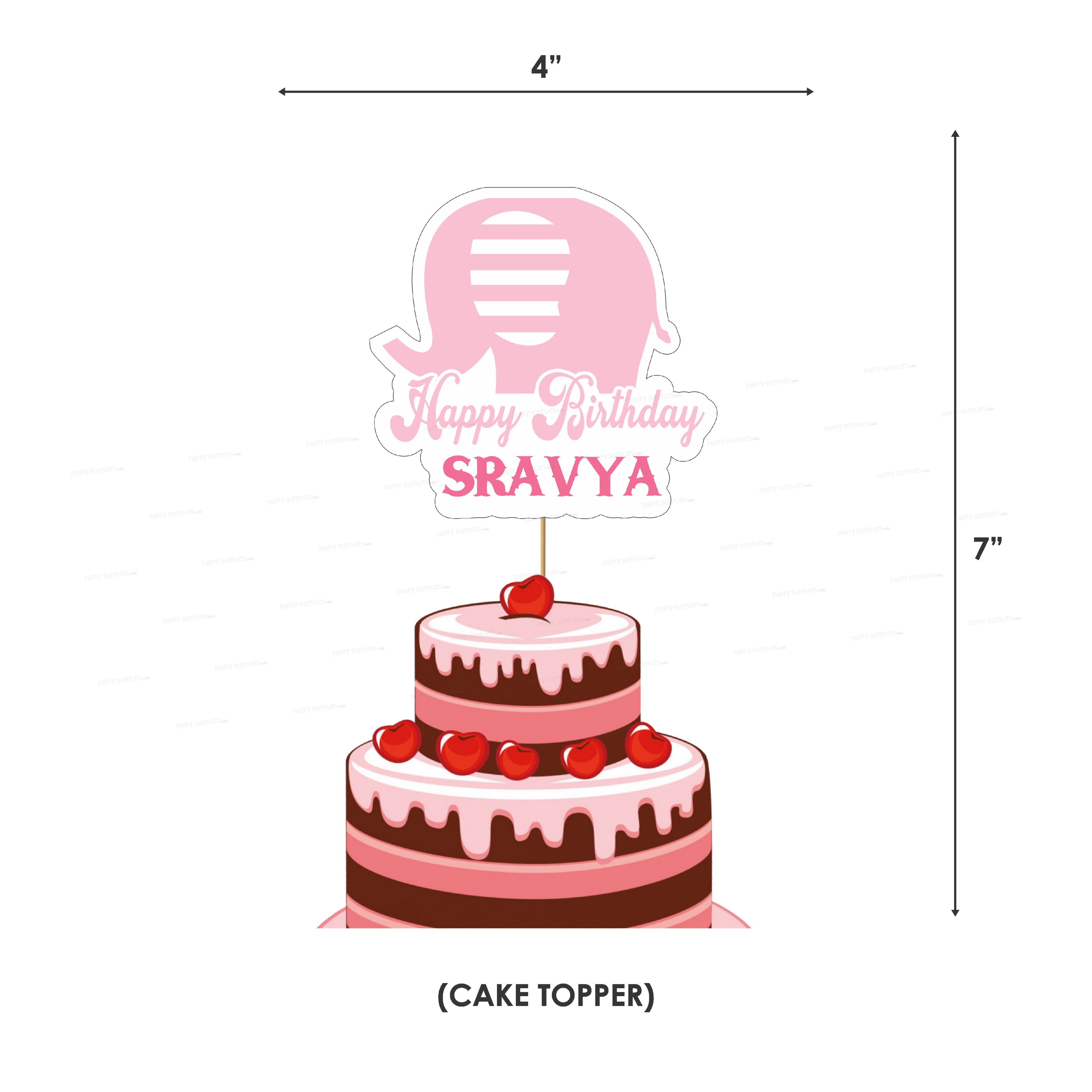 Pink Elephant Theme Exclusive Kit - image 10 of 11 | Party Supplies India