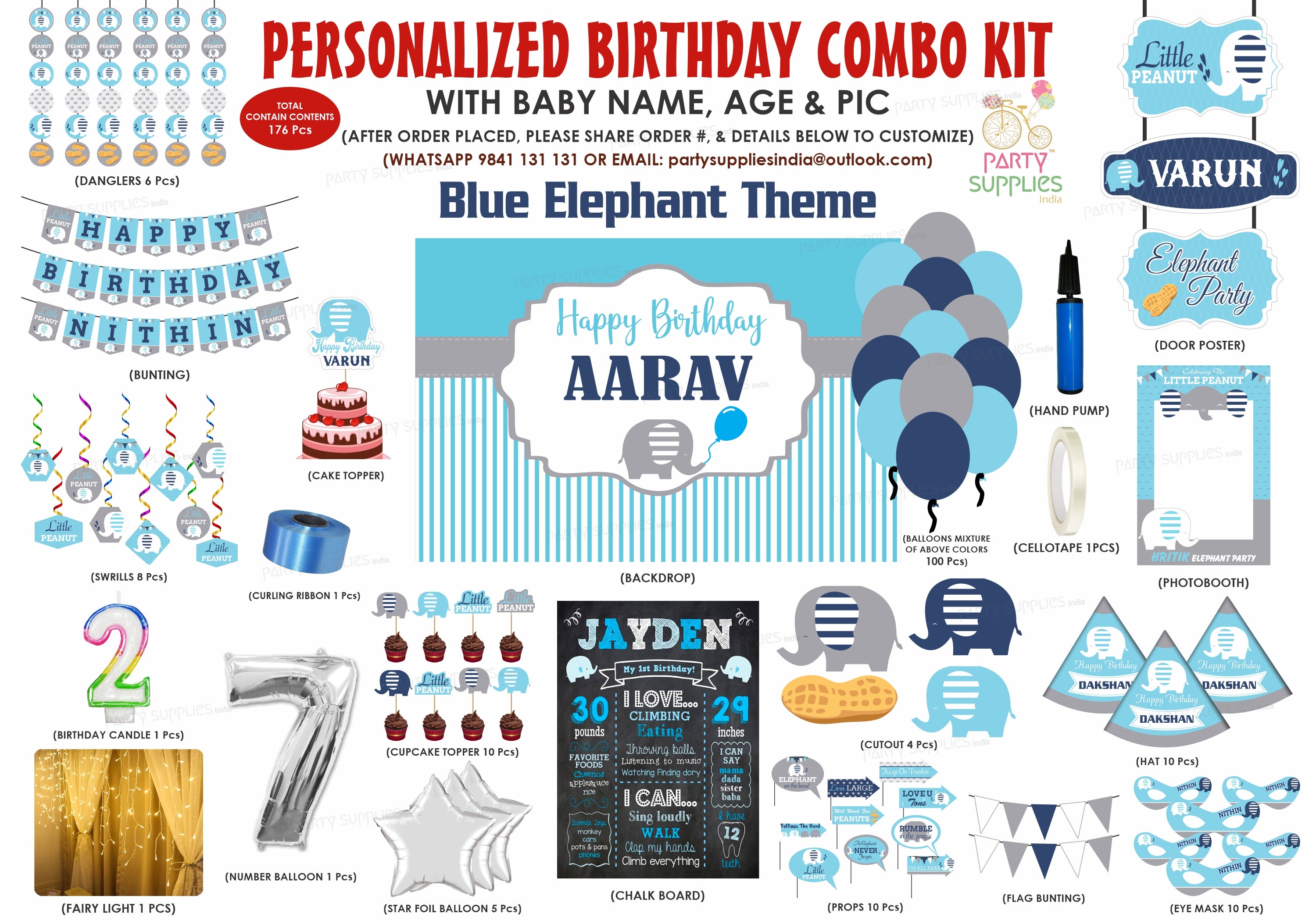Blue Elephant Theme Premium Kit