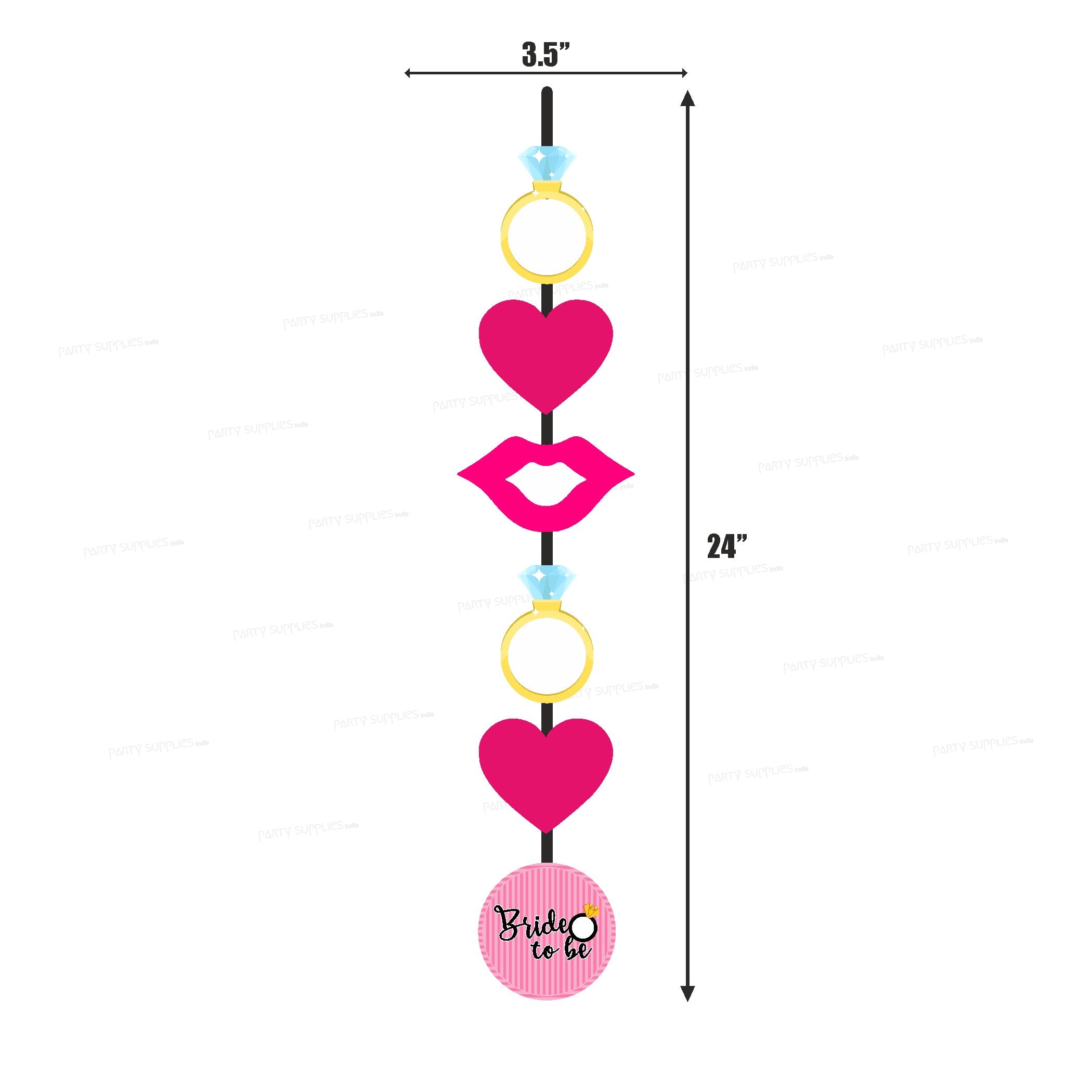 Bride to Be Theme Customized Dangler