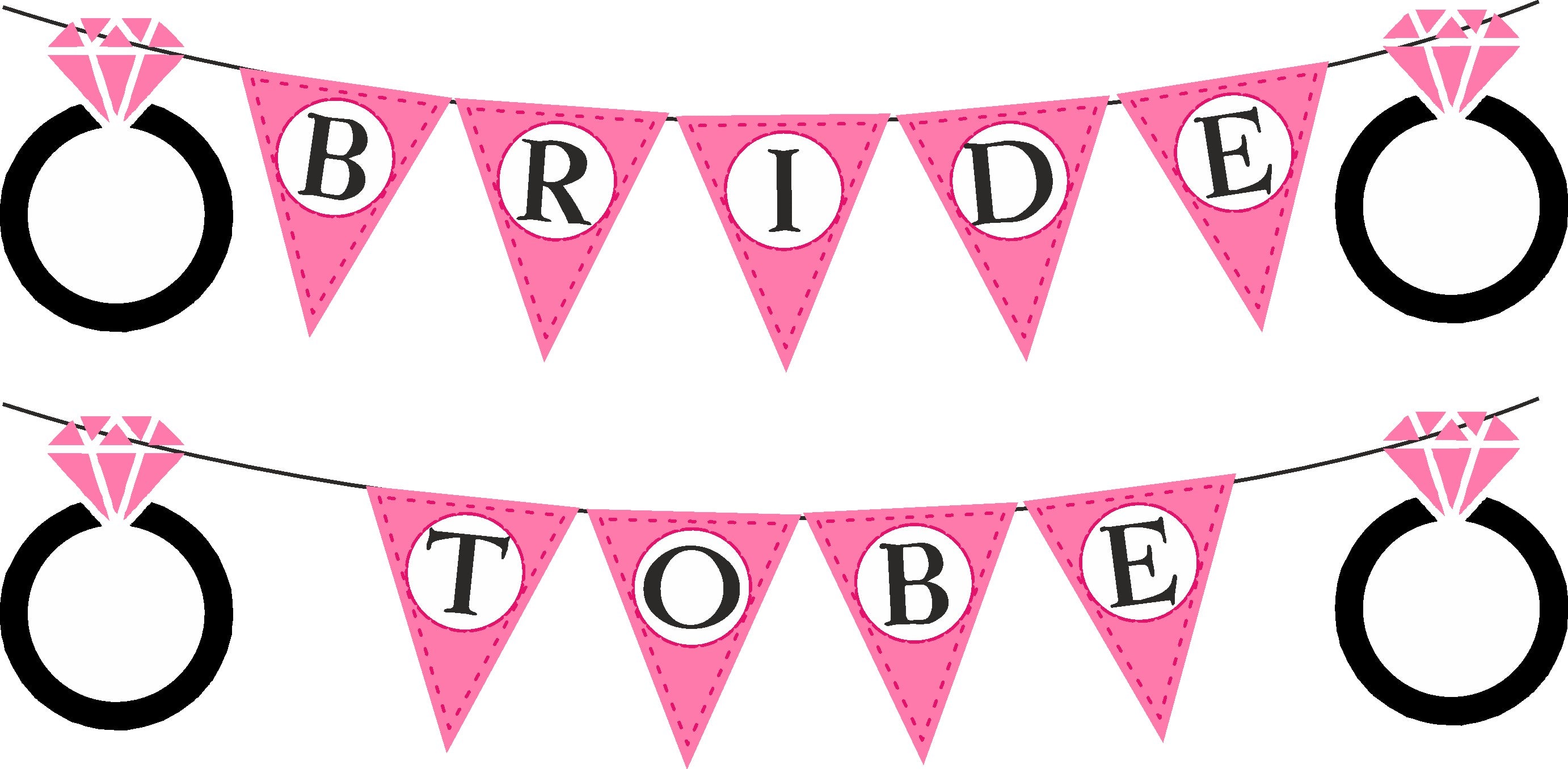 Bride to Be Theme Name Hanging