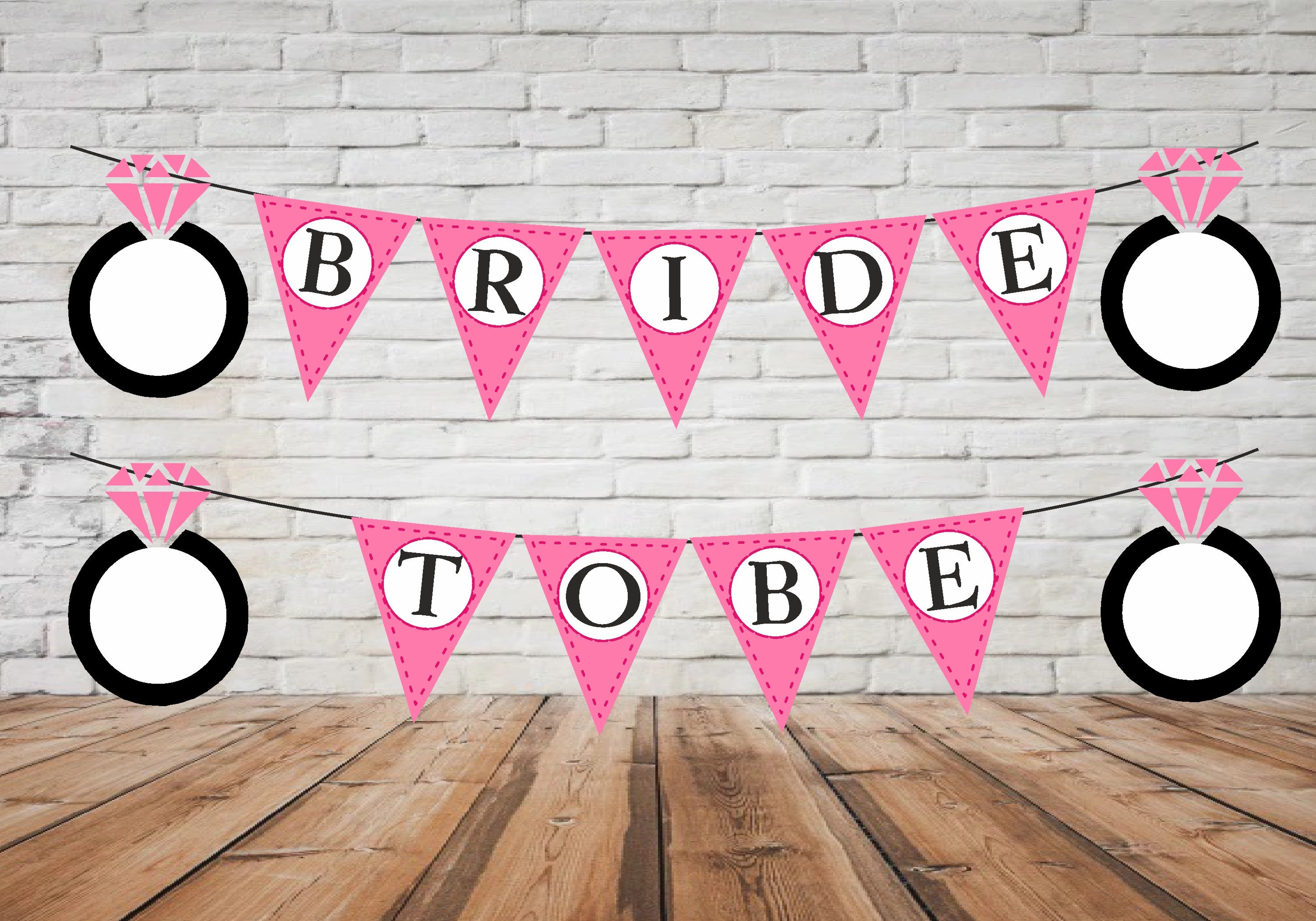 Bride to Be Theme Name Hanging