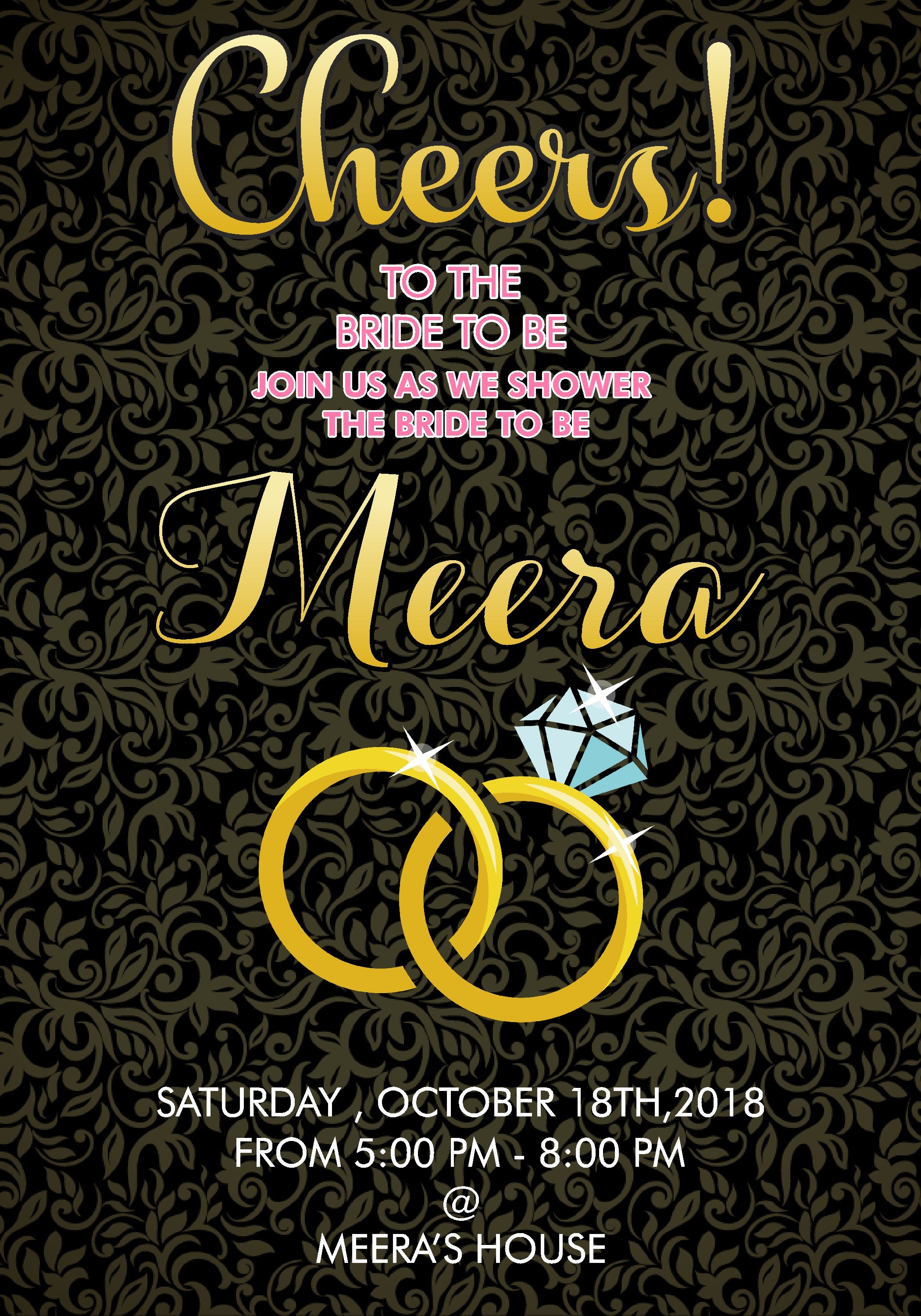 Bride to Be Themes Invite