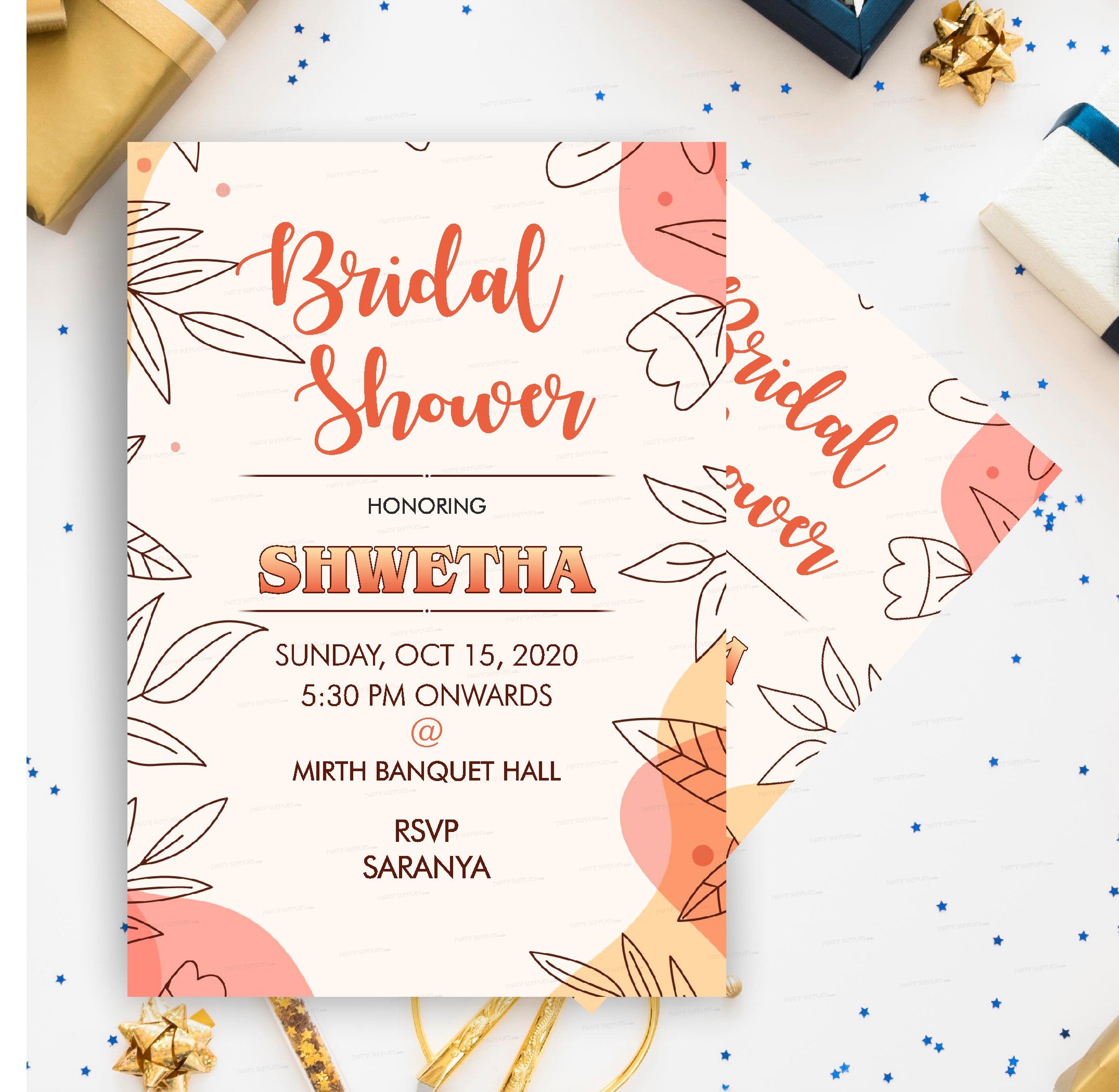 Bride to Be Themes Customized Invite