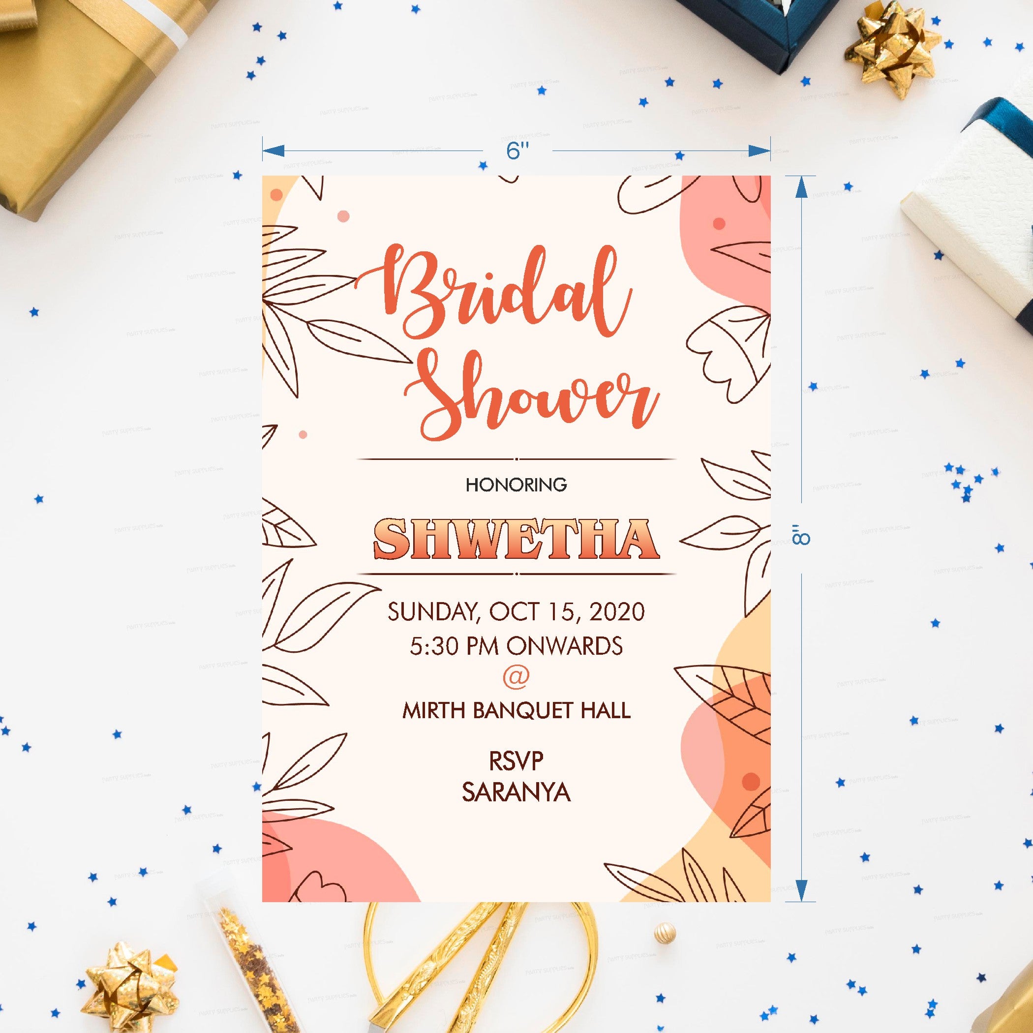 Bride to Be Themes Customized Invite