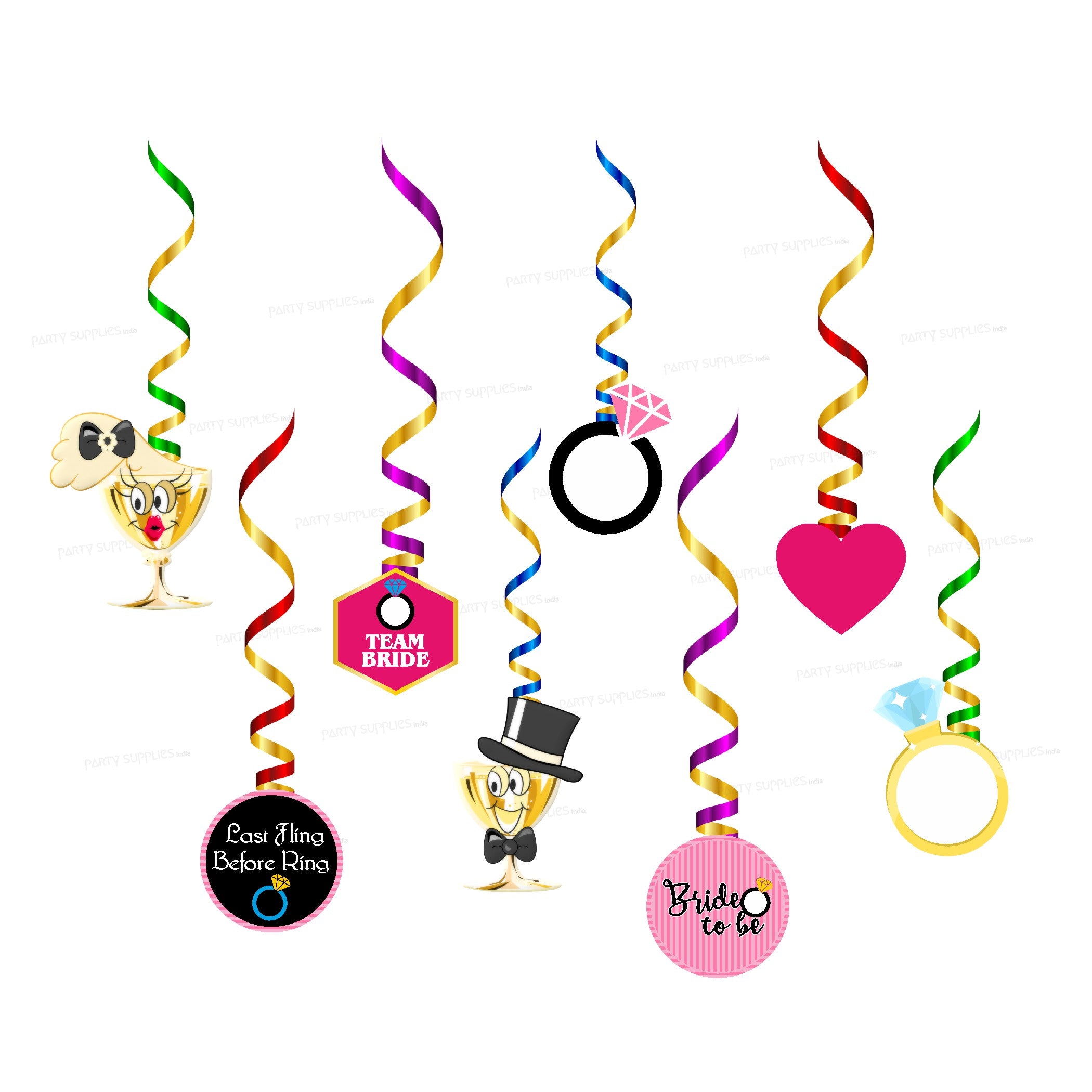 Bride to Be Theme Swirls