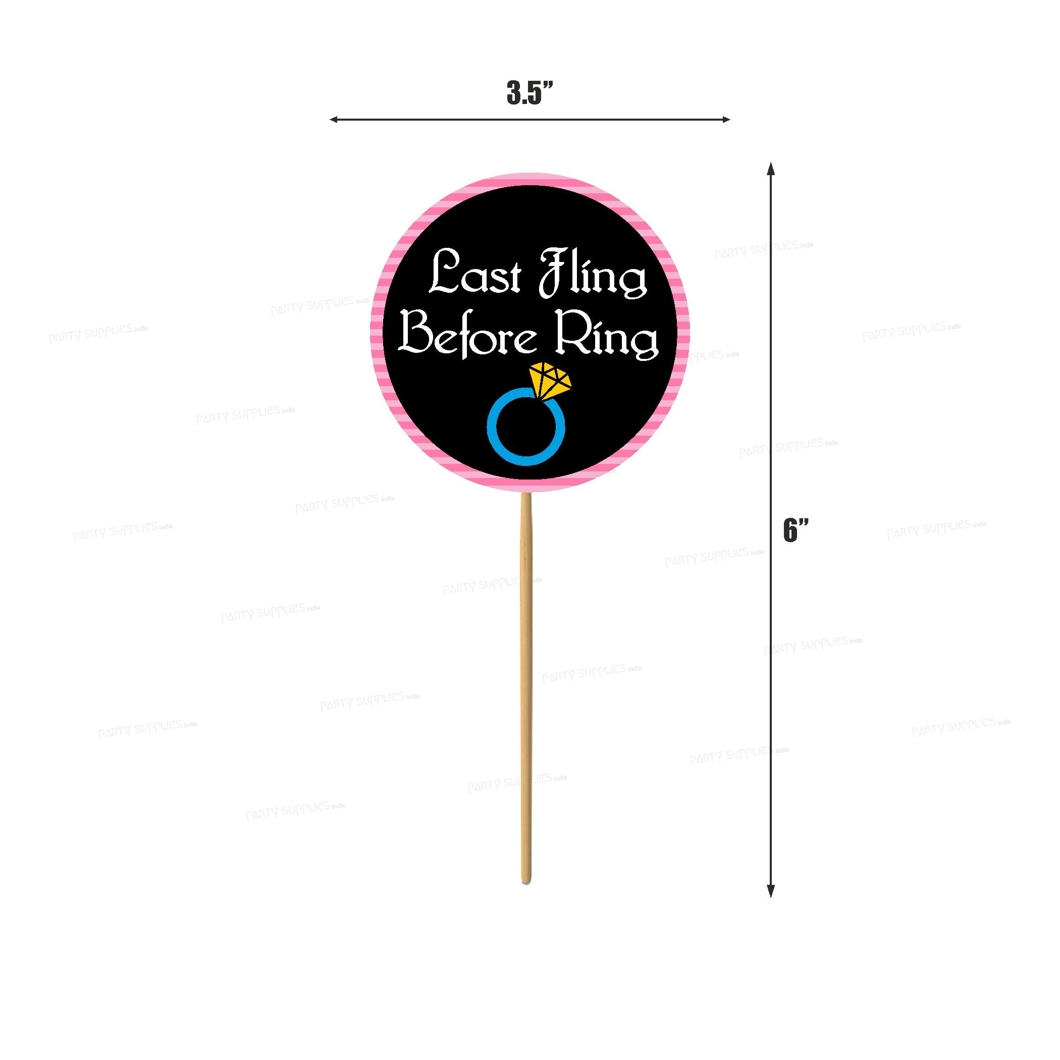 Bride to Be Theme Cup Cake Topper