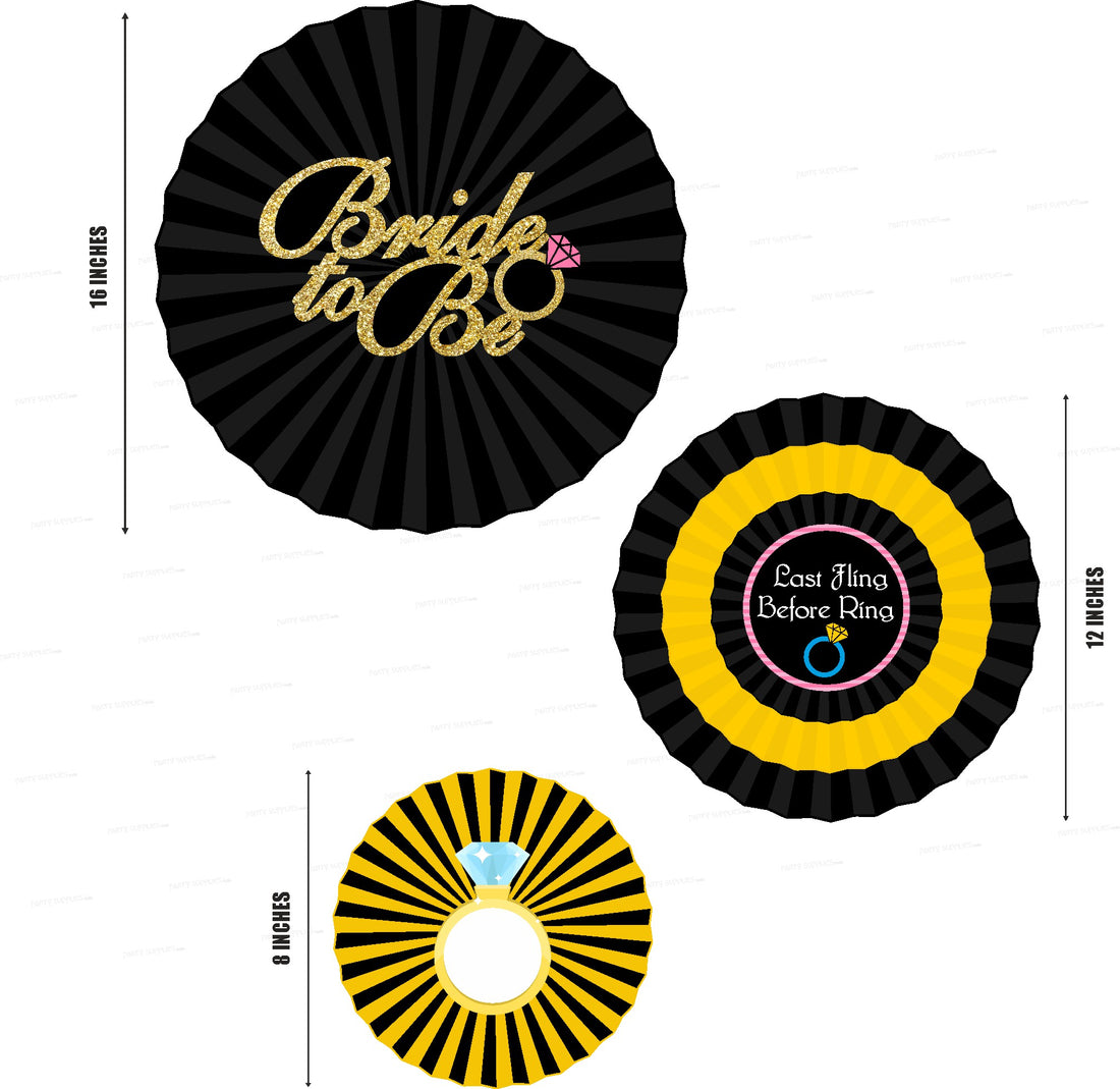 Bride to Be Theme Paper Fan