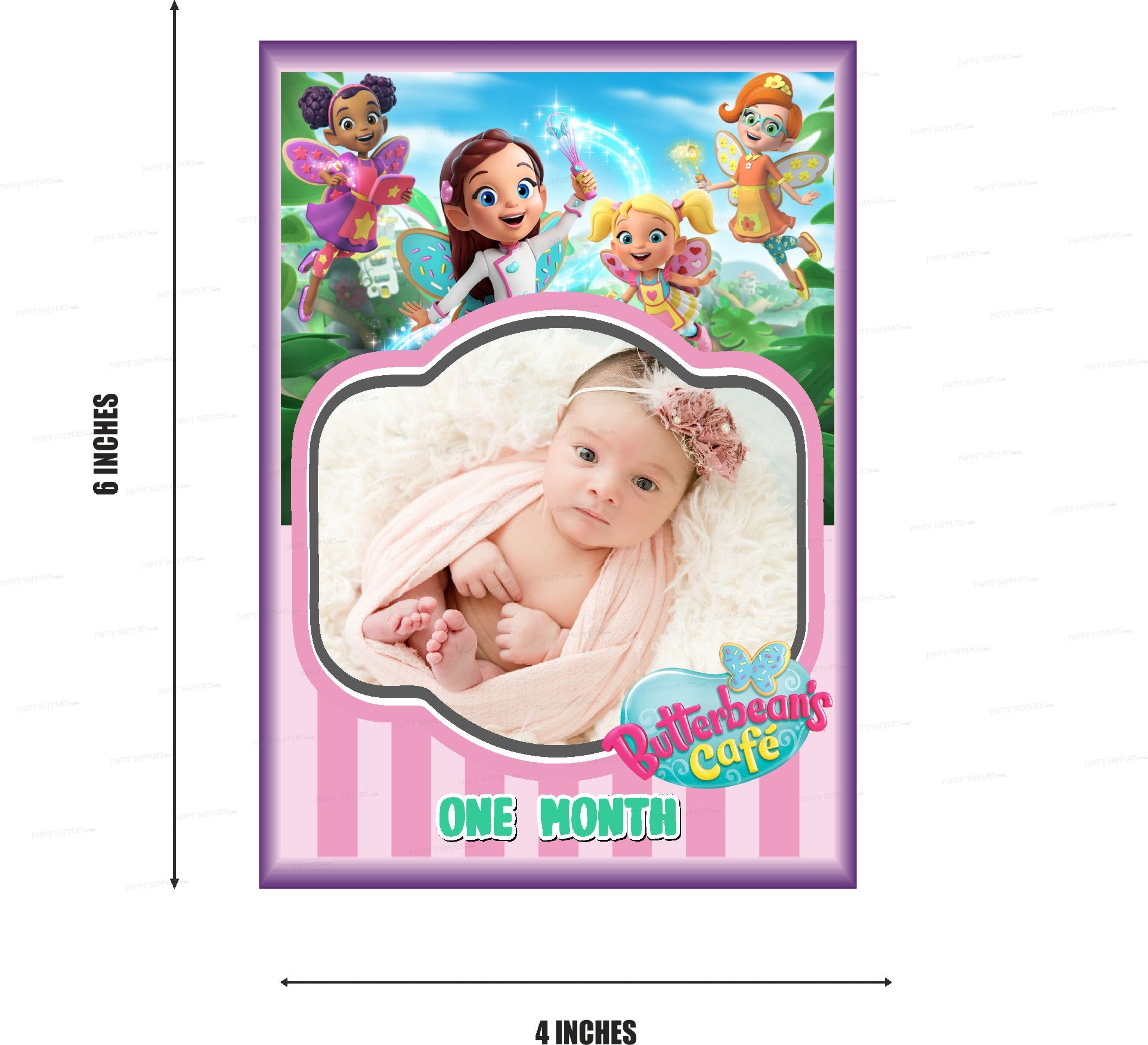 Butter Beans Theme 12 Months Photo Banner