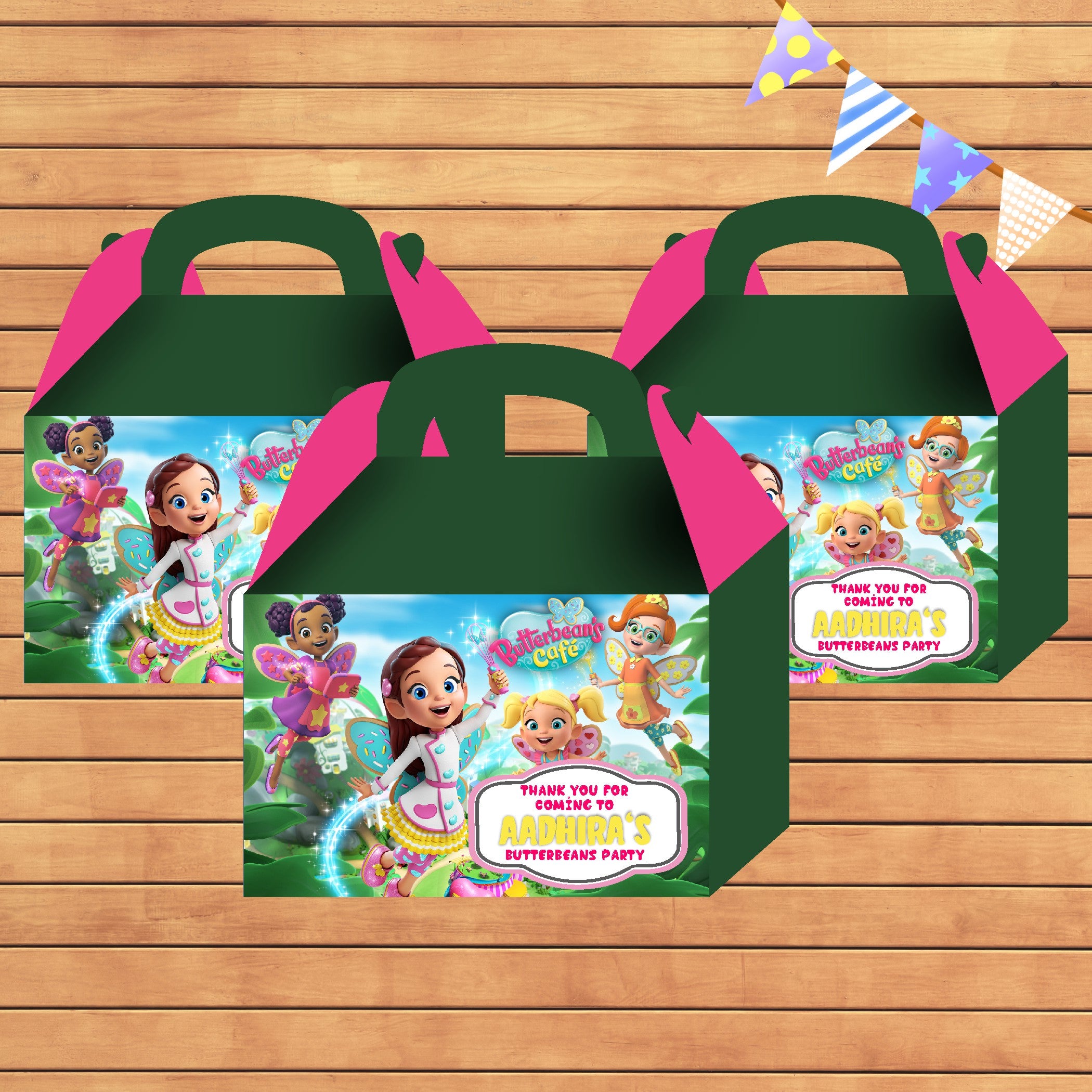 Butter Beans theme Goodie Return Gift Boxes