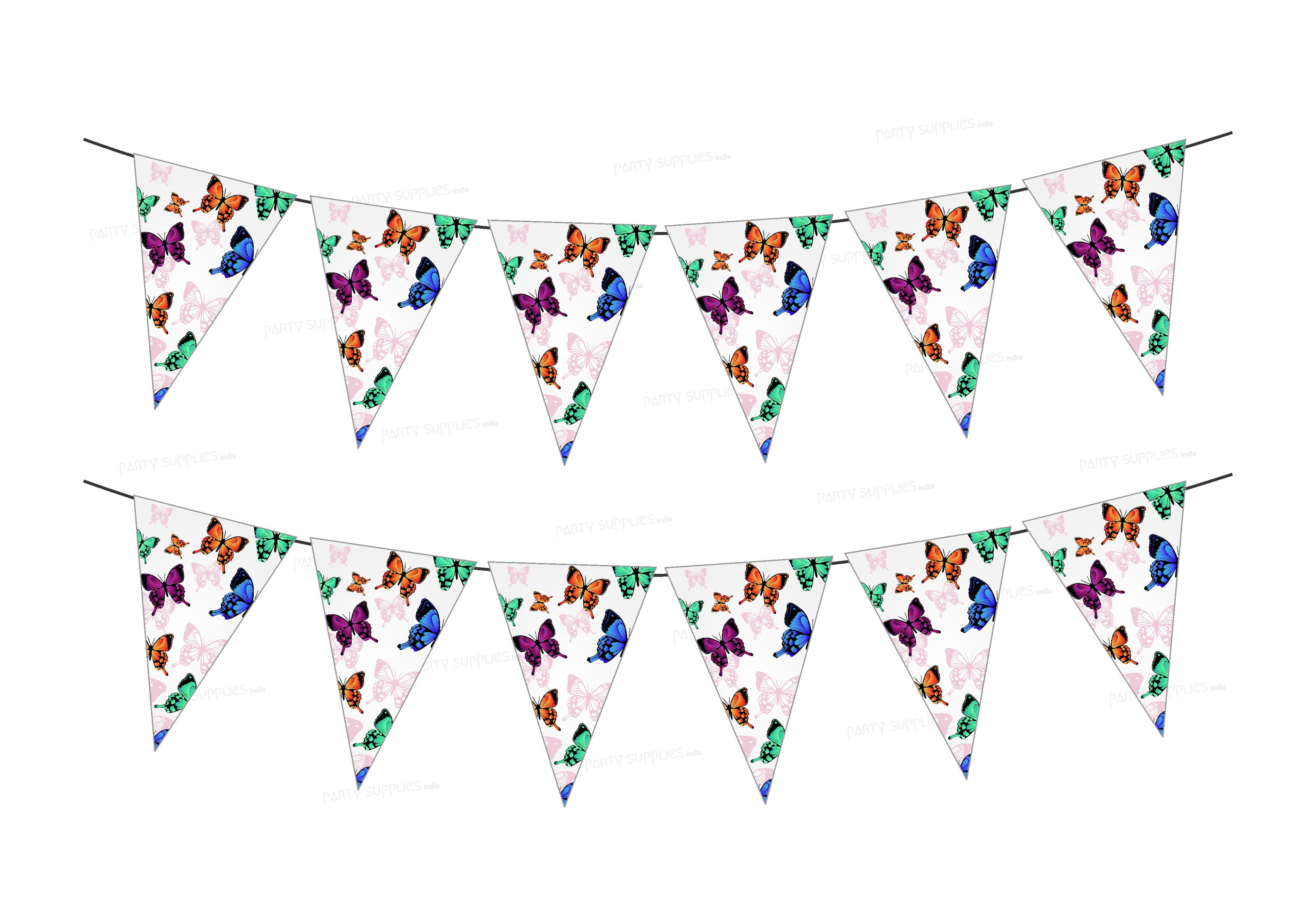 Butterfly Theme Flag Bunting