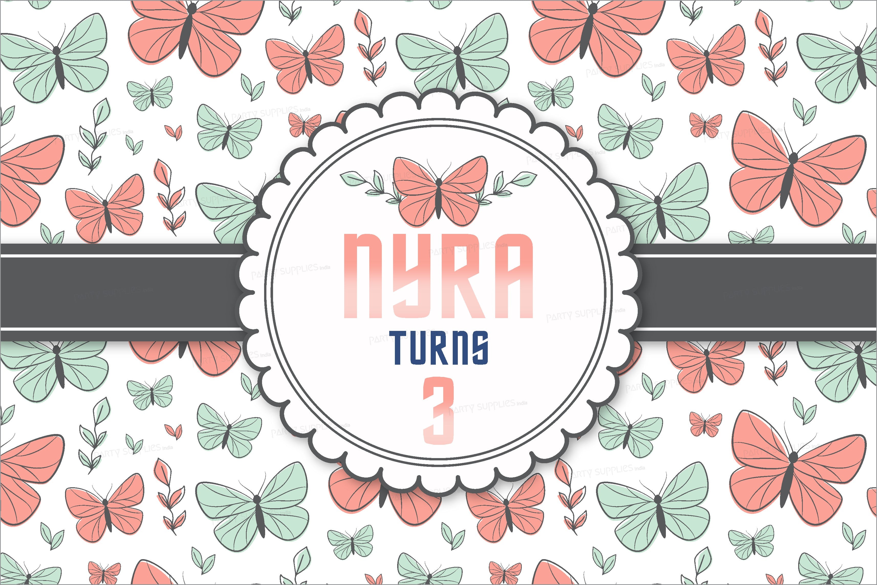 Butterfly Theme Classic Backdrop