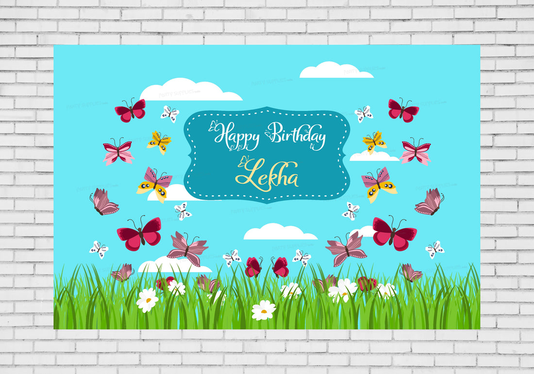 Butterfly Theme Customized Backdrop