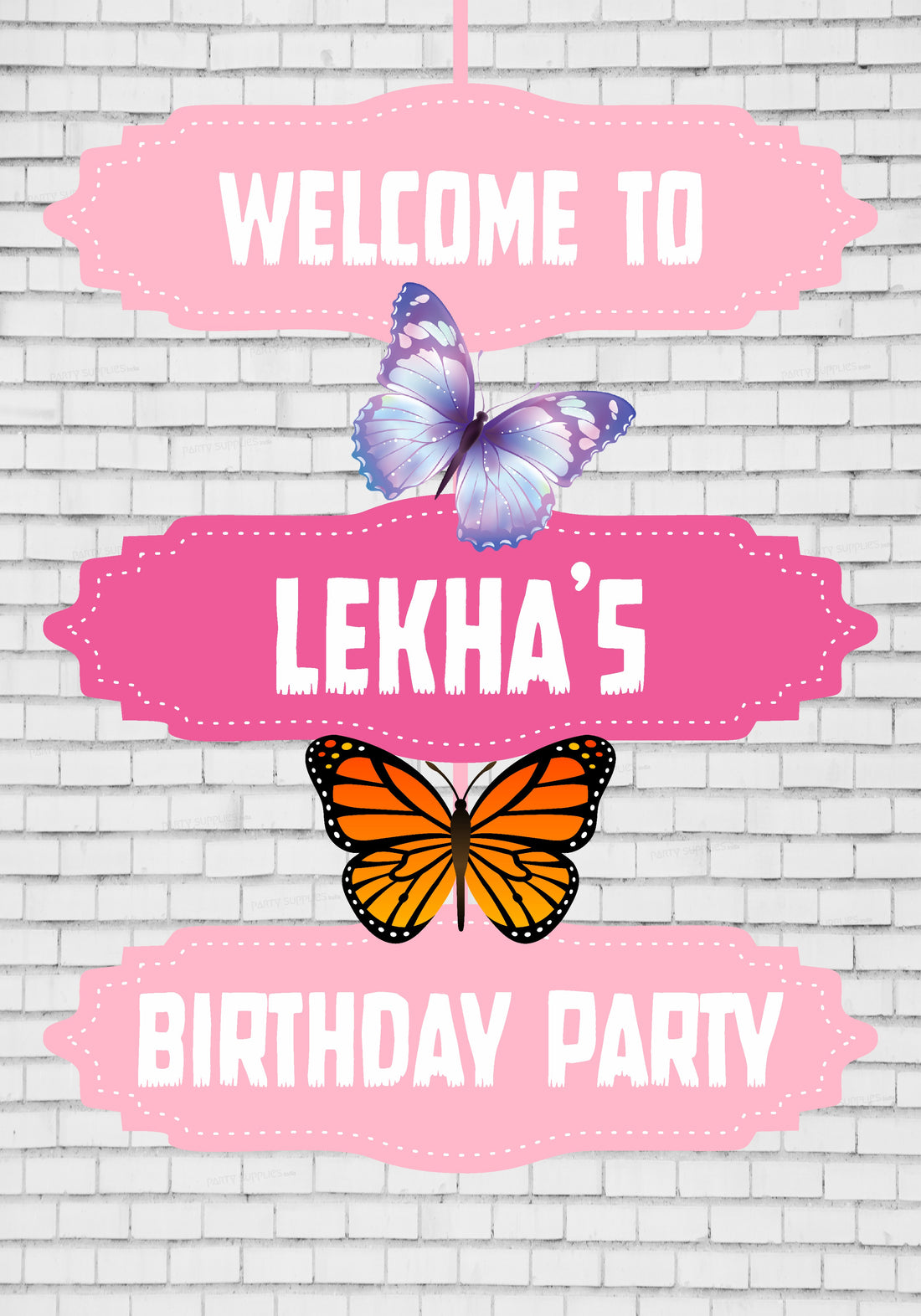 Butterfly Theme Door Poster