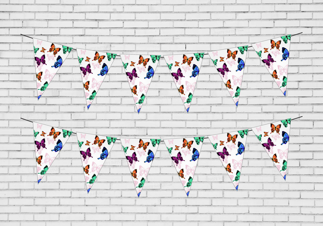 Butterfly Theme Flag Bunting