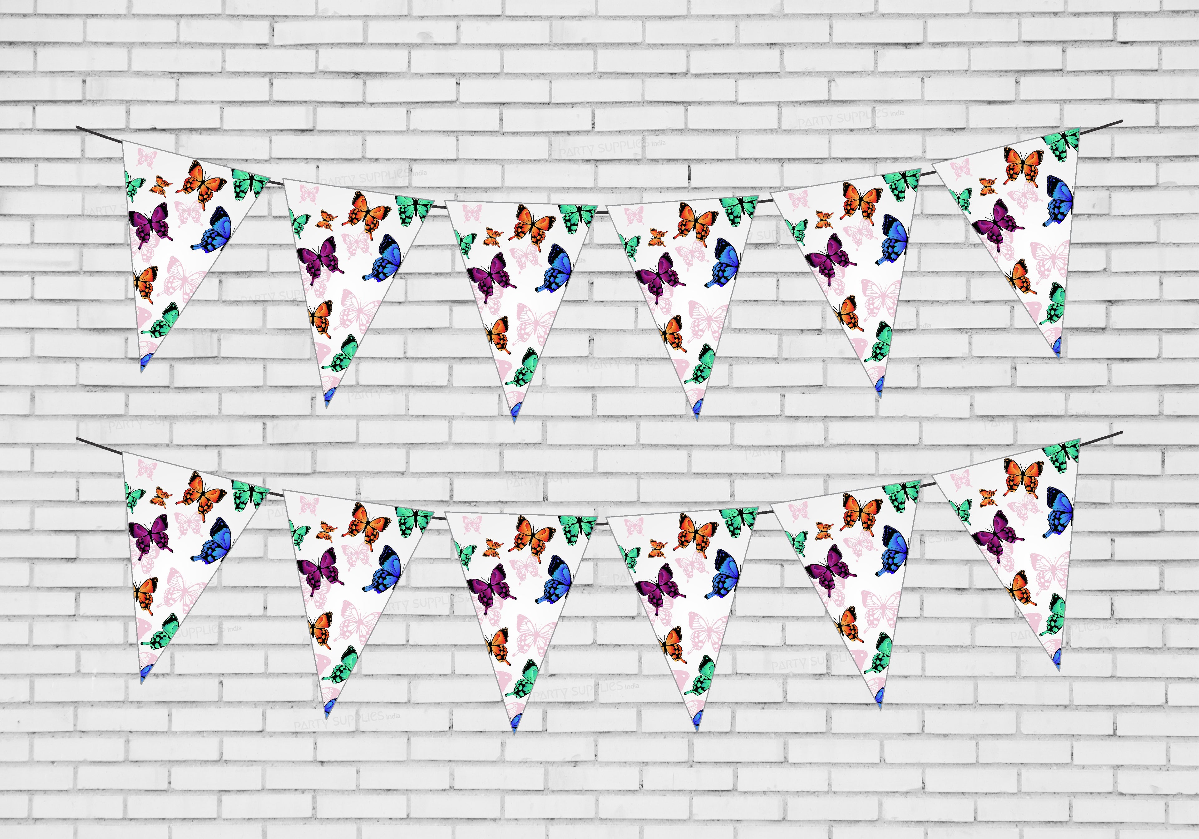 Butterfly Theme Flag Bunting