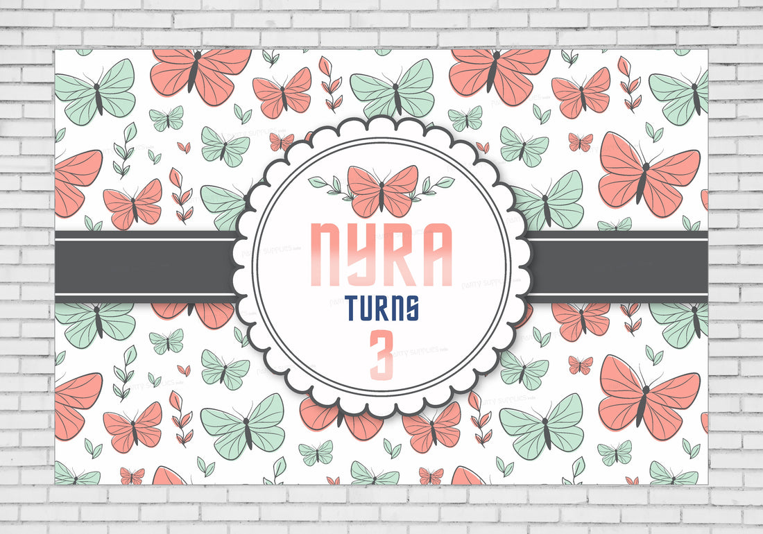 Butterfly Theme Classic Backdrop