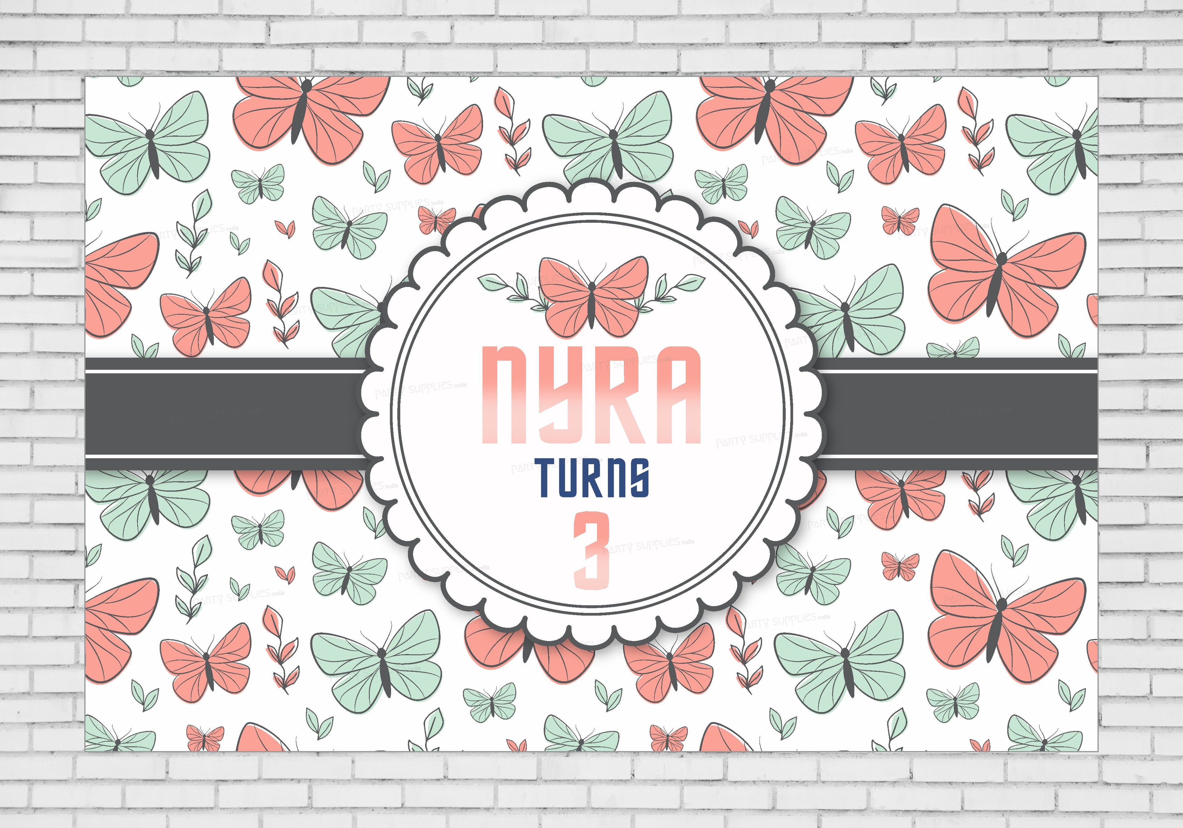 Butterfly Theme Classic Backdrop