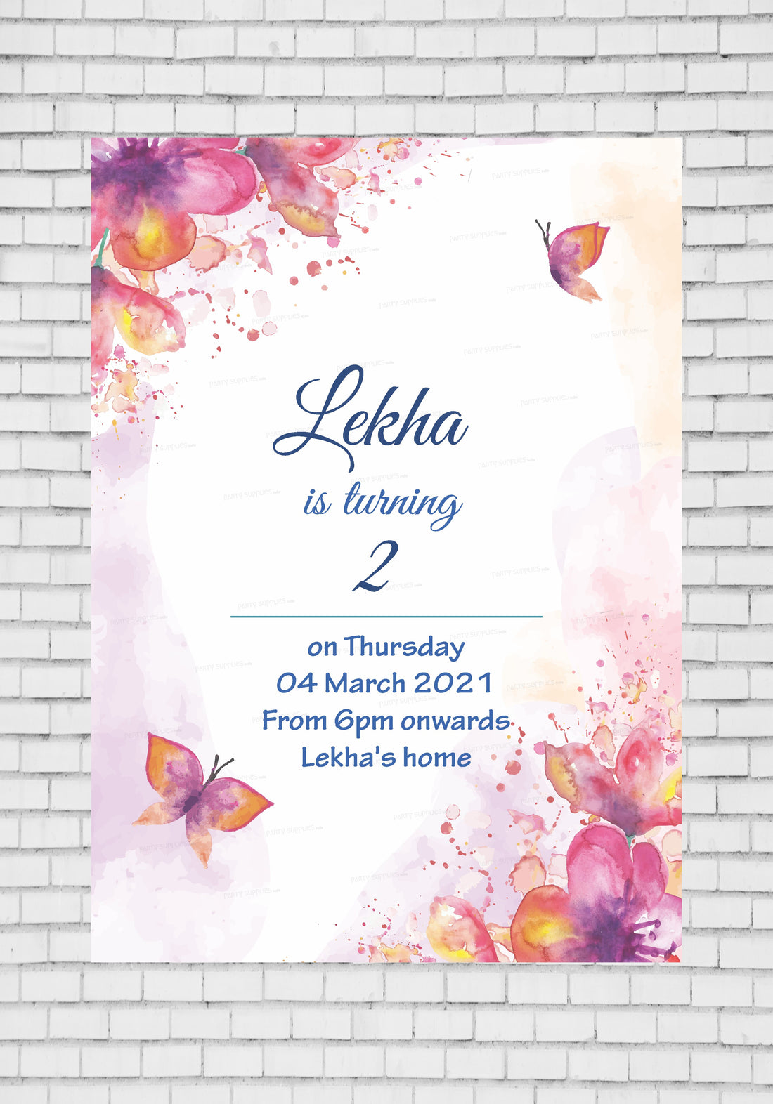 Butterfly Theme Invite