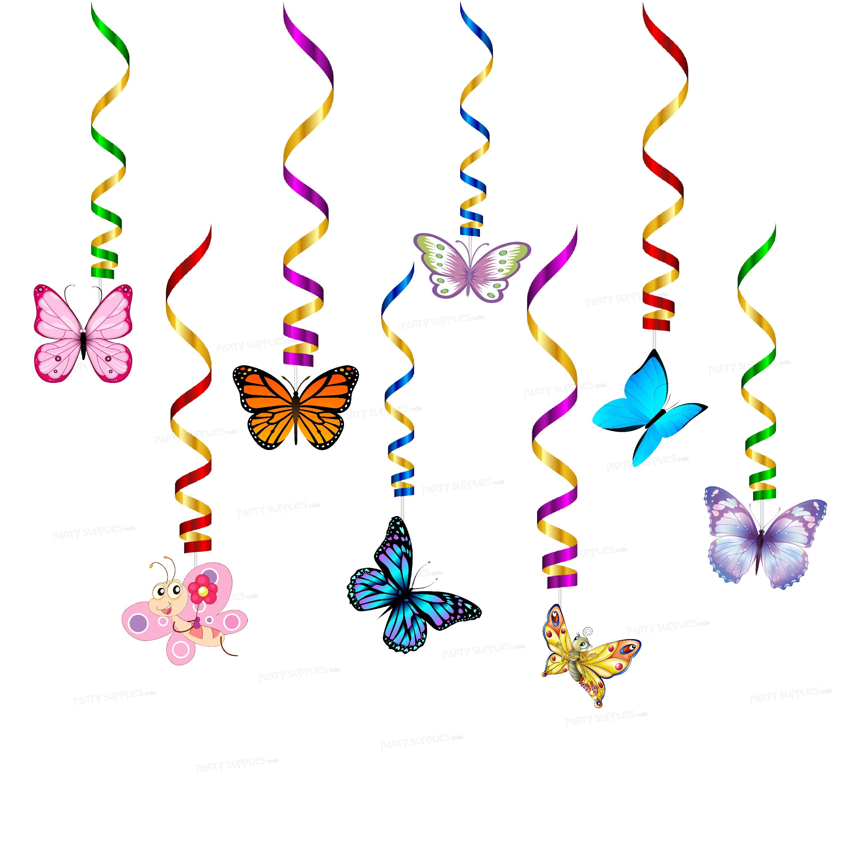 Butterfly Theme Swirls