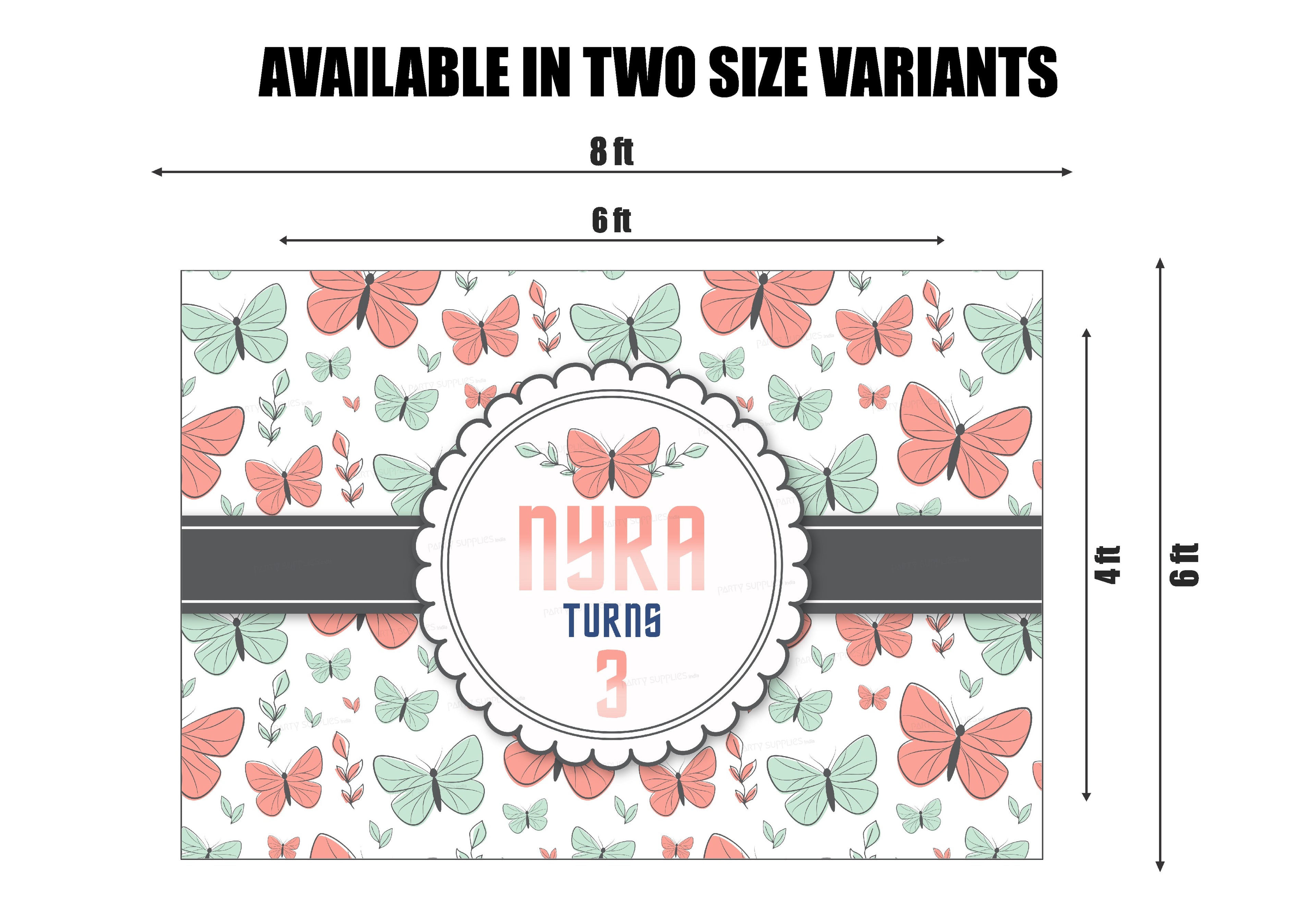 Butterfly Theme Classic Backdrop