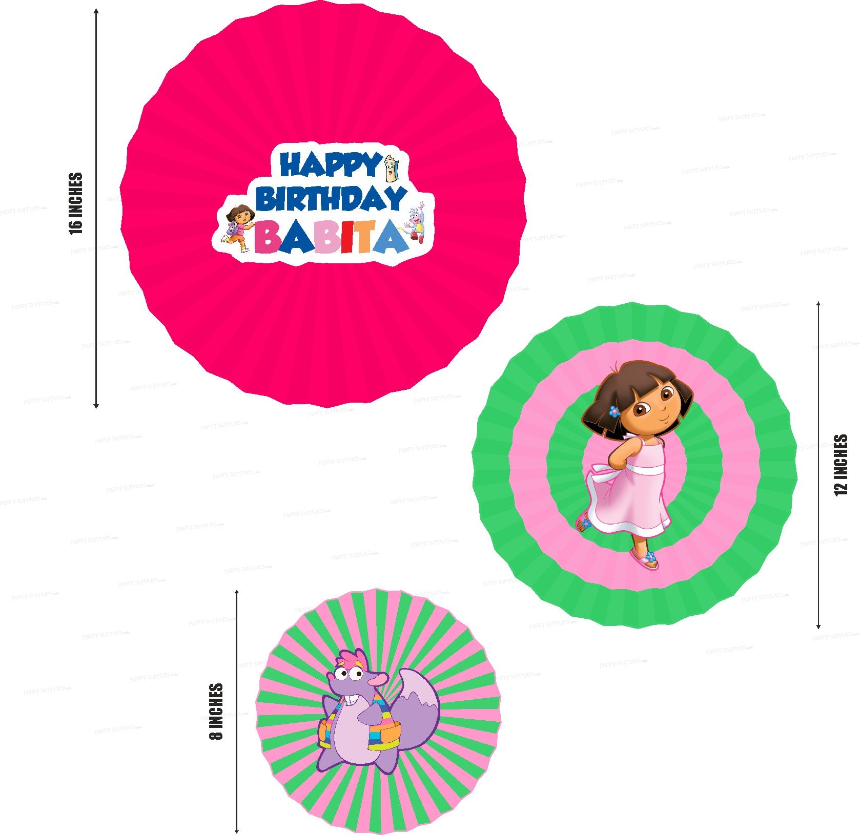 Dora the Explorer Paper Fan