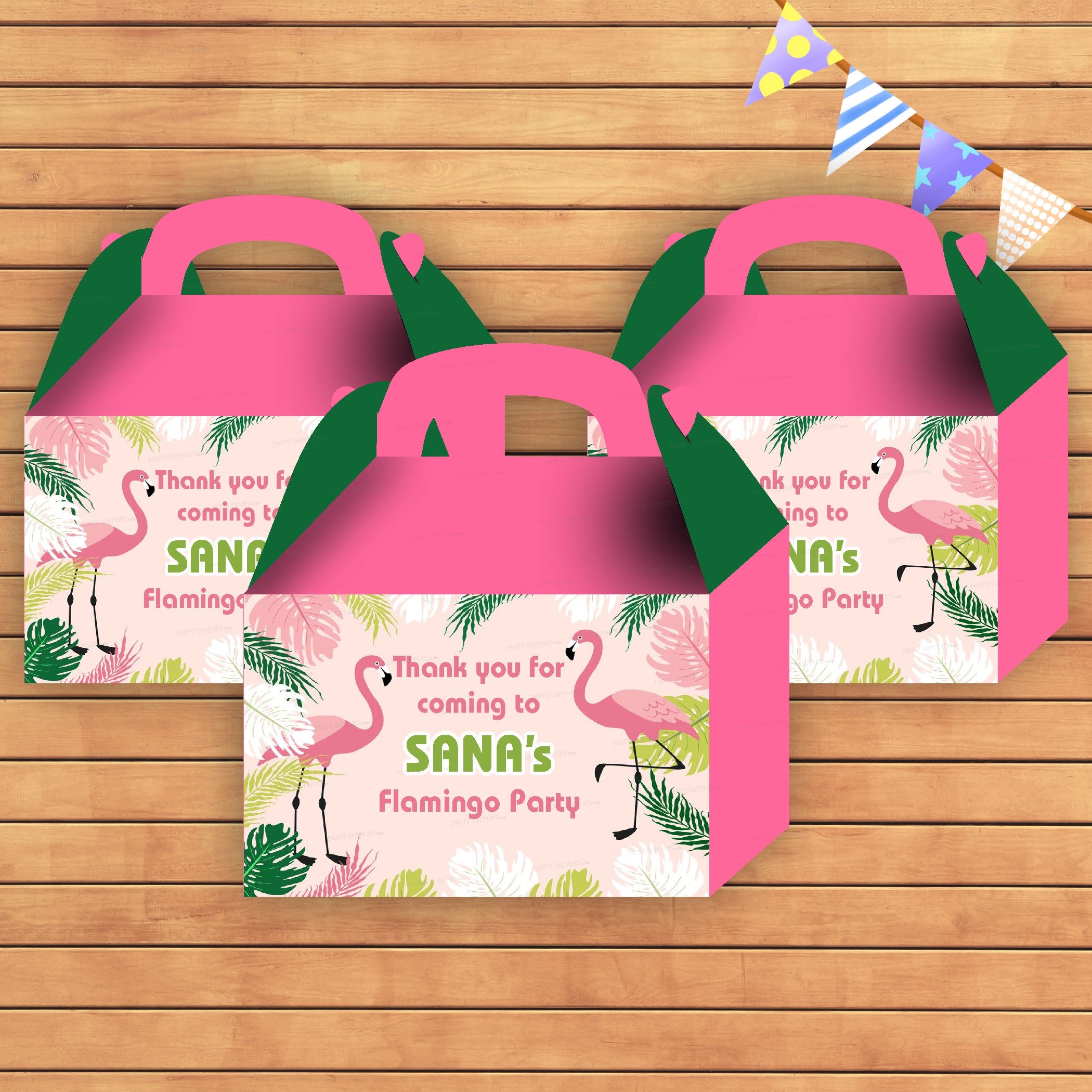 Flamingo theme Goodie Return Gift Boxes