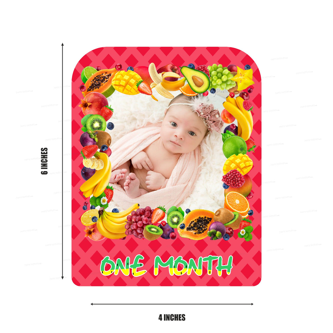 Fruits Theme 12 Months Photo Banner