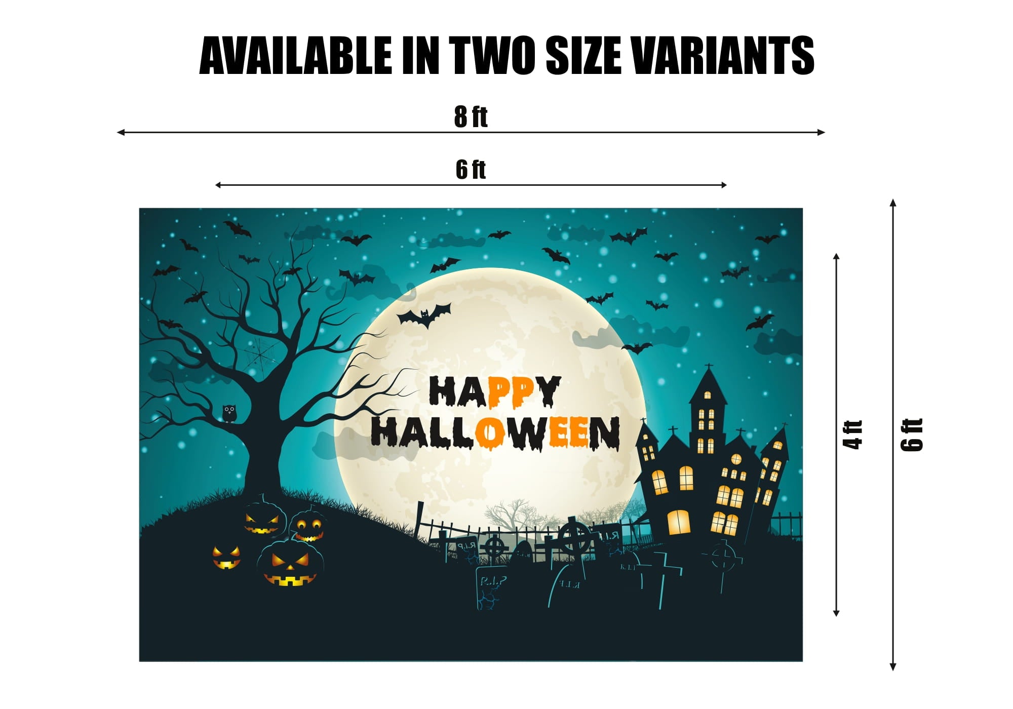 Halloween Theme Customized Backdrop
