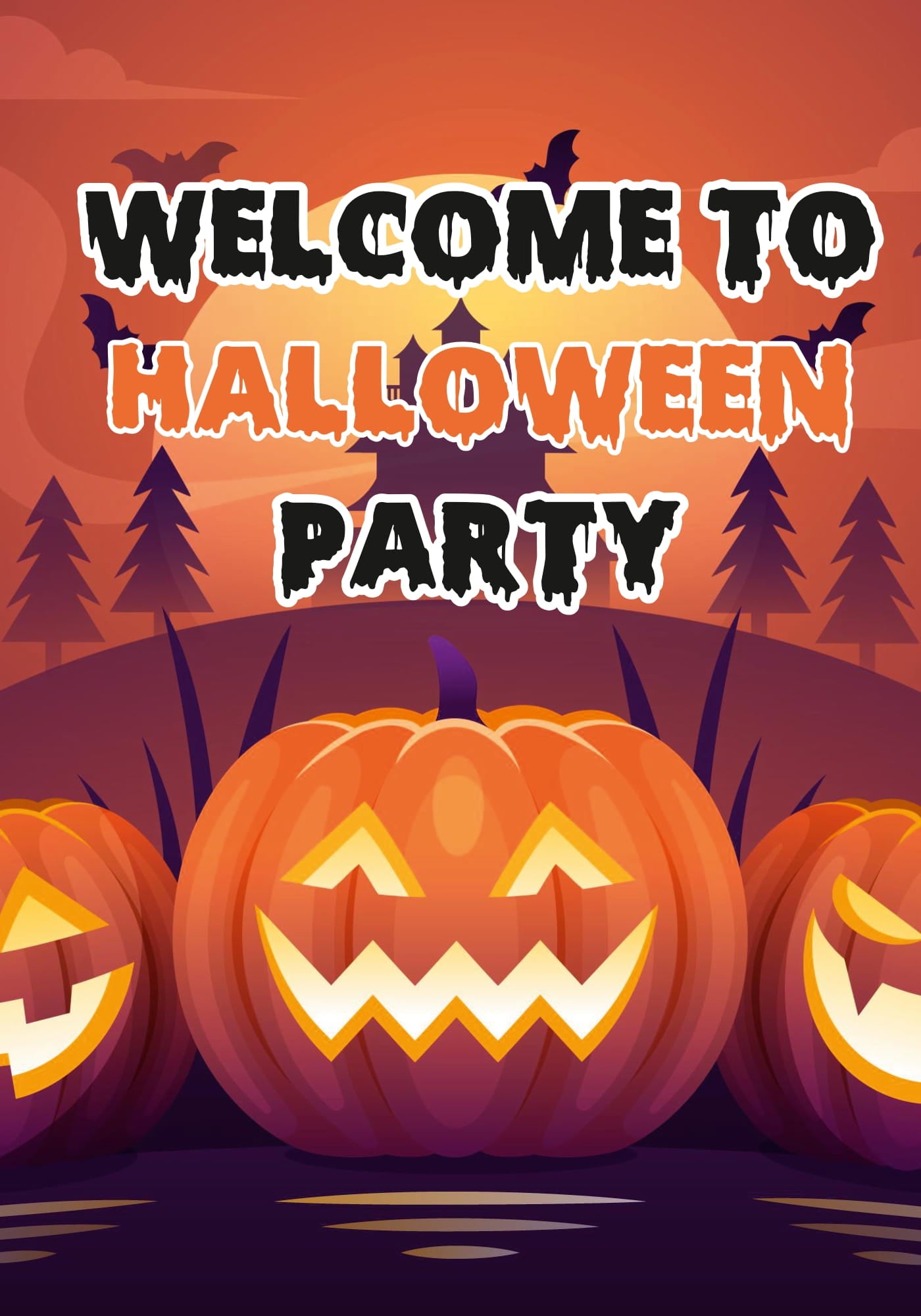 Halloween Theme Welcome Board