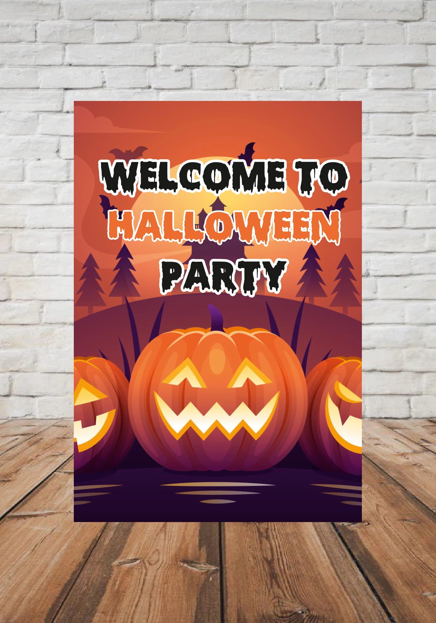 Halloween Theme Welcome Board