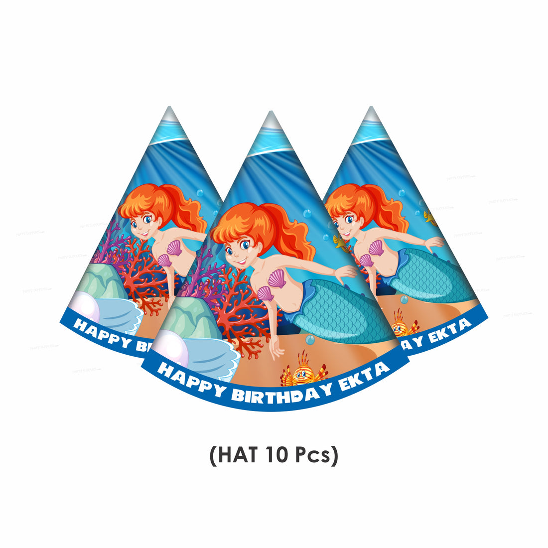 Mermaid Theme Personalized Hat