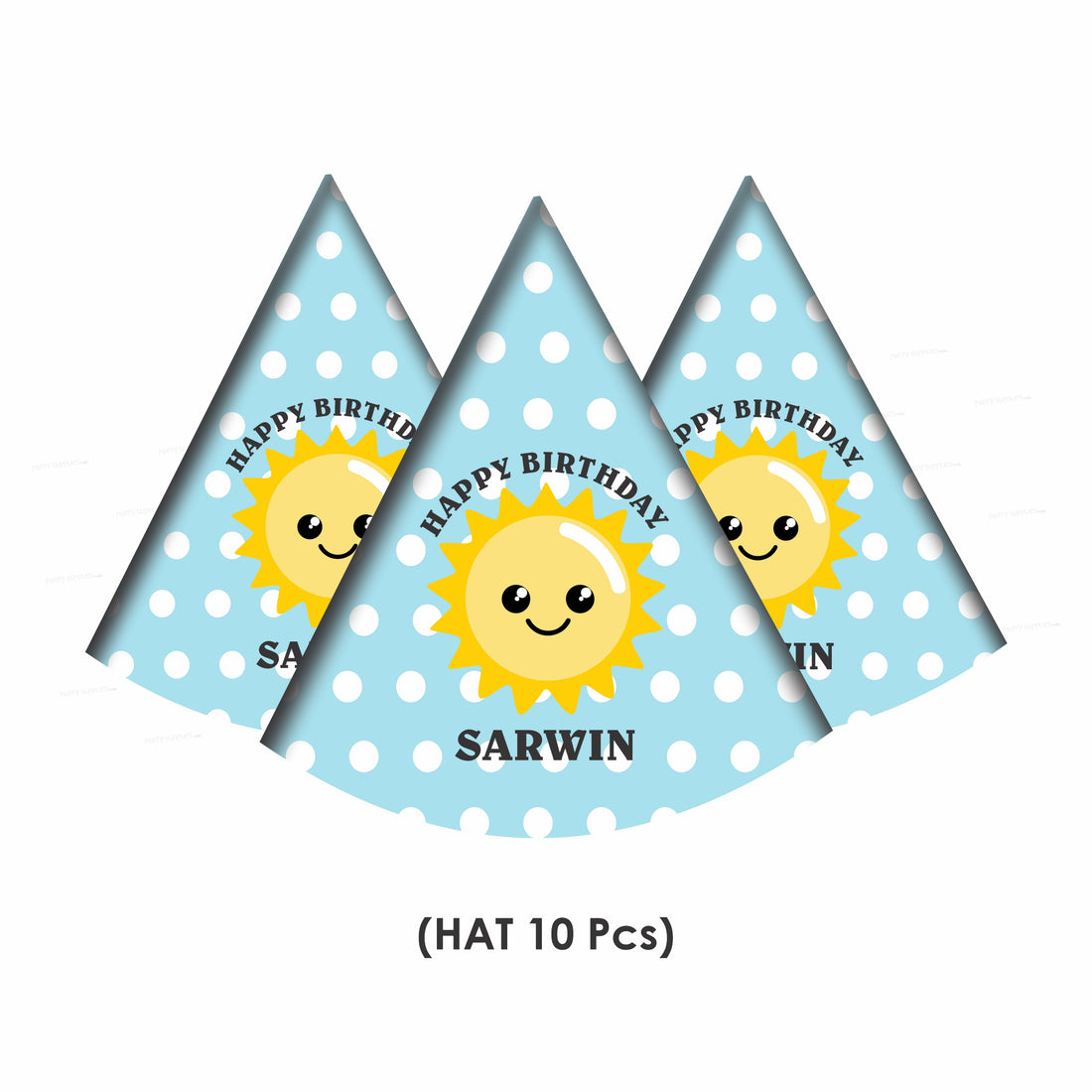 Sunshine Theme Boy Personalized Hat