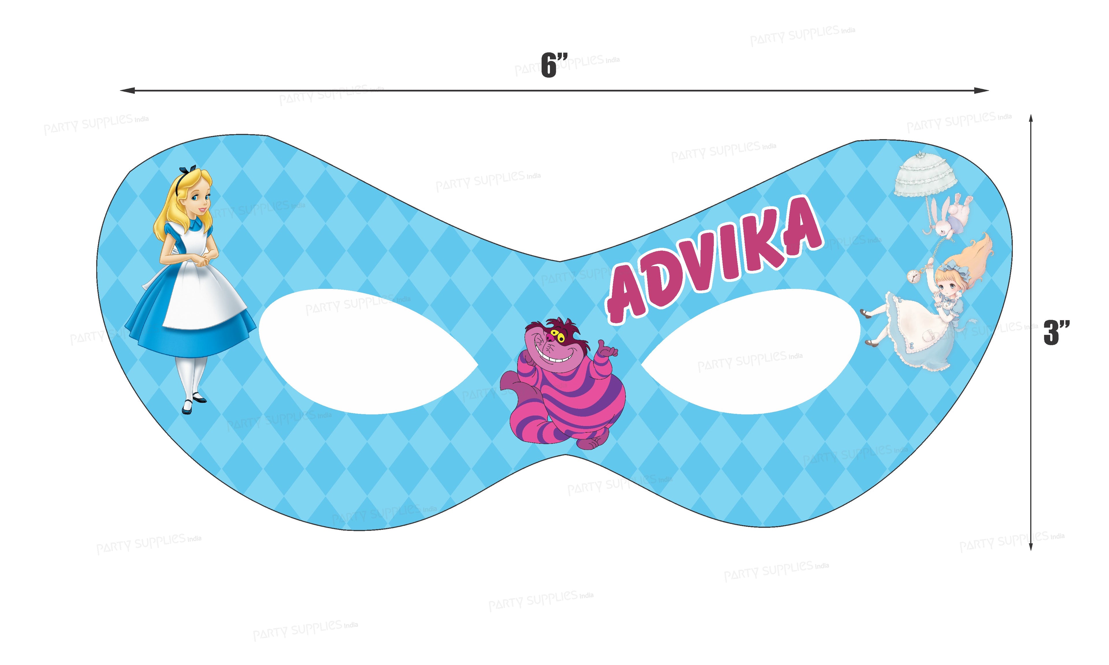 Alice in Wonderland Personalized Eye Mask