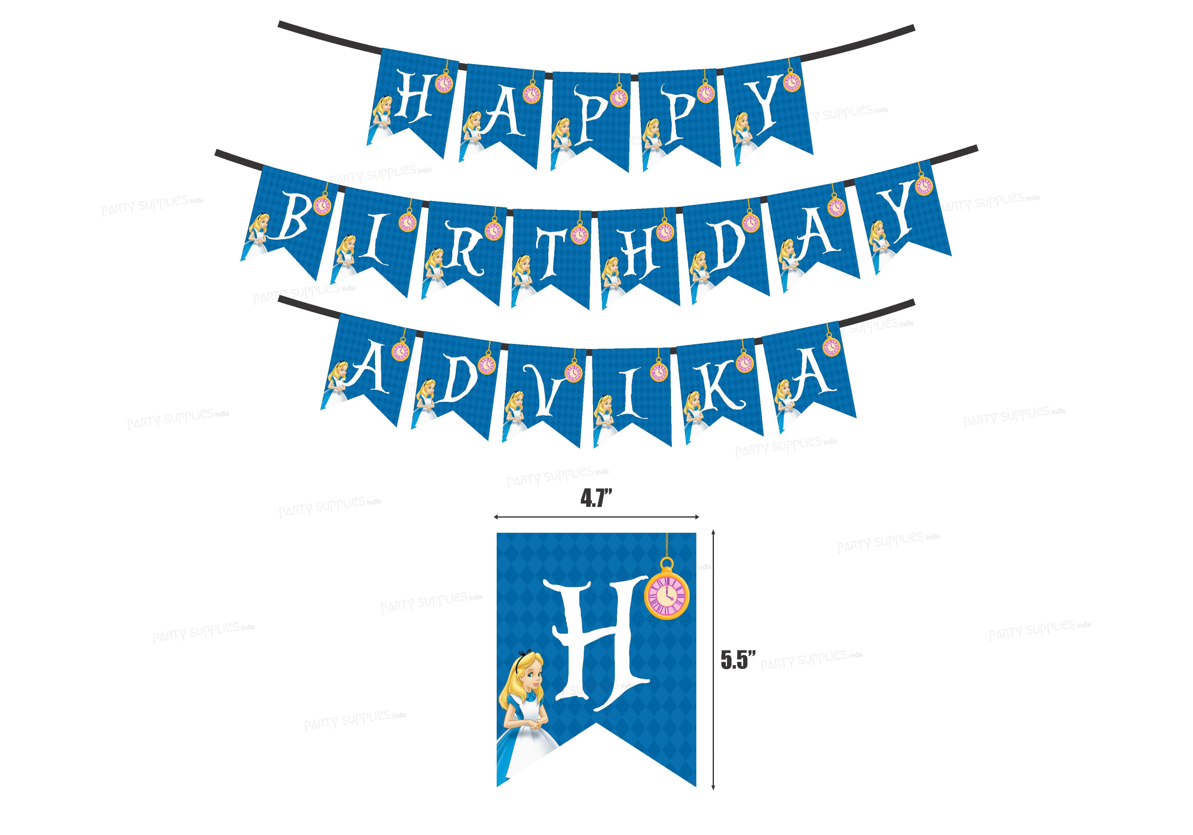 Alice in Wonderland Personalized Hanging