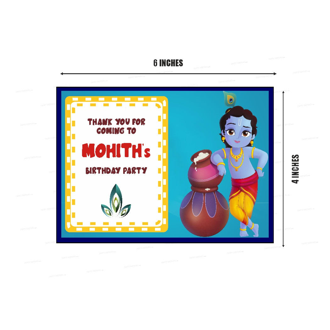 Little Krishna Theme Thank You Card