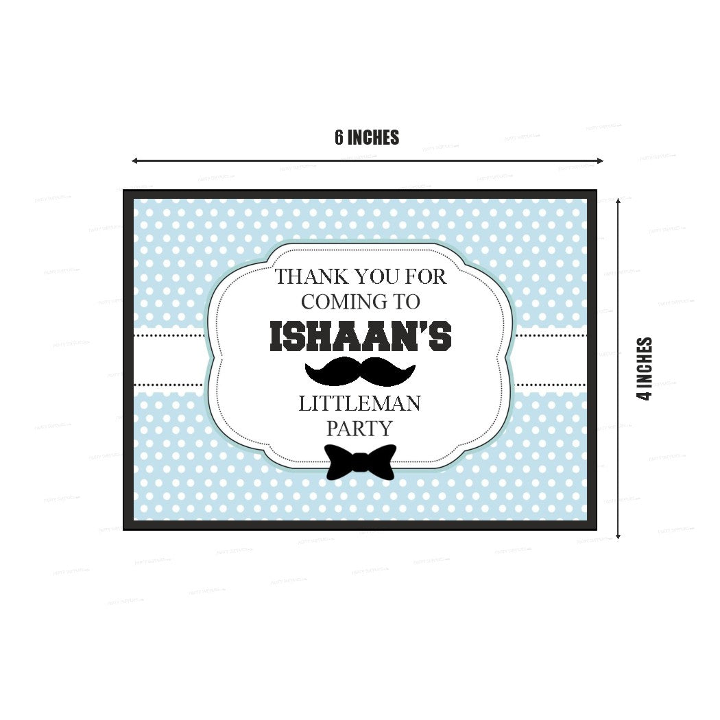 Little Man Theme Thank You Card