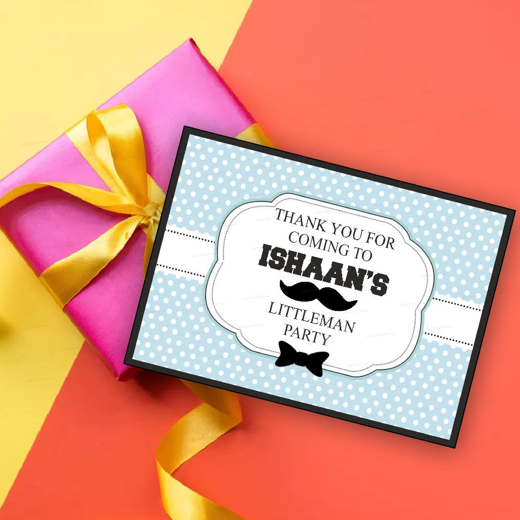 Little Man Theme Thank You Card