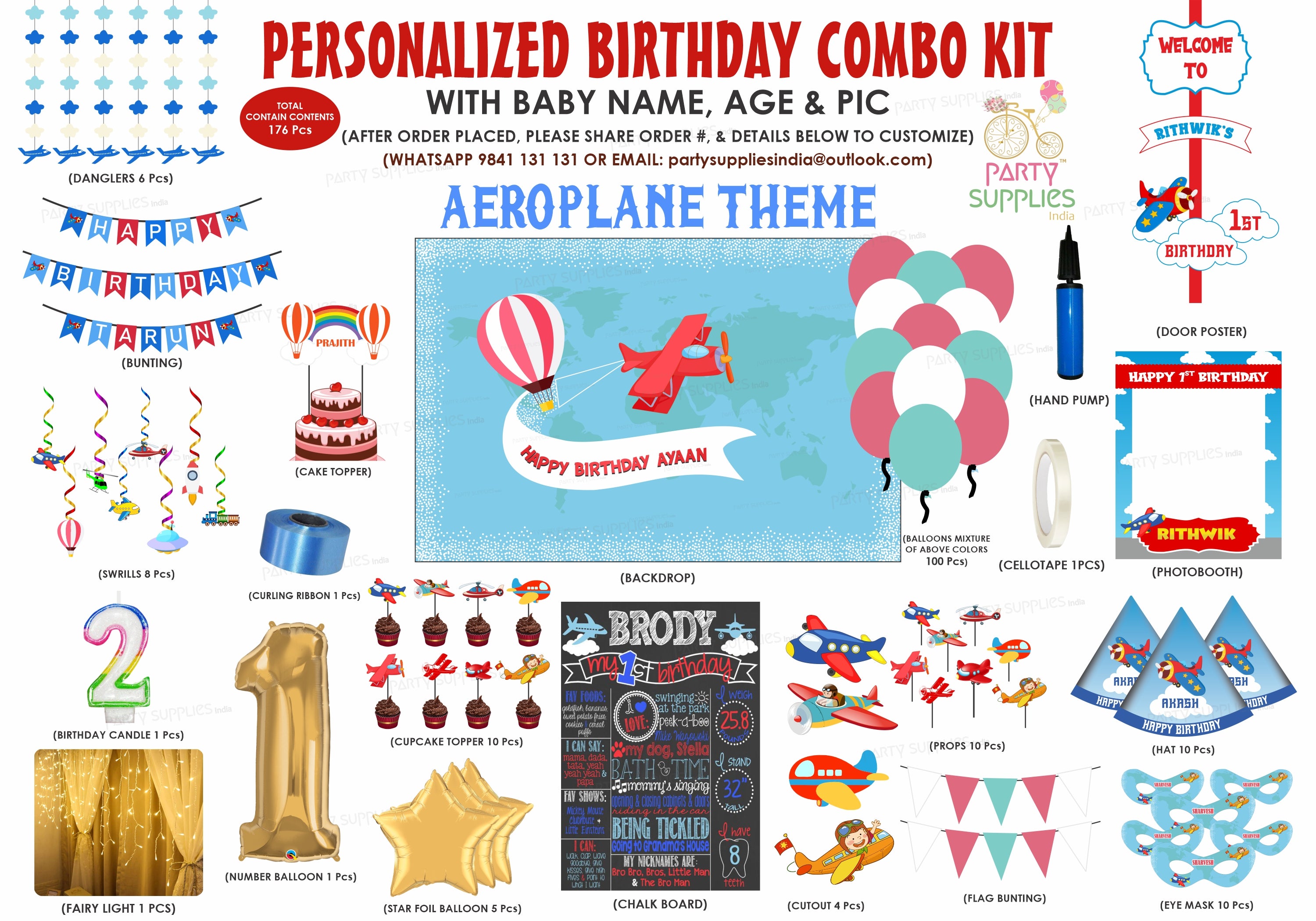 Aeroplane Theme Premium Kit