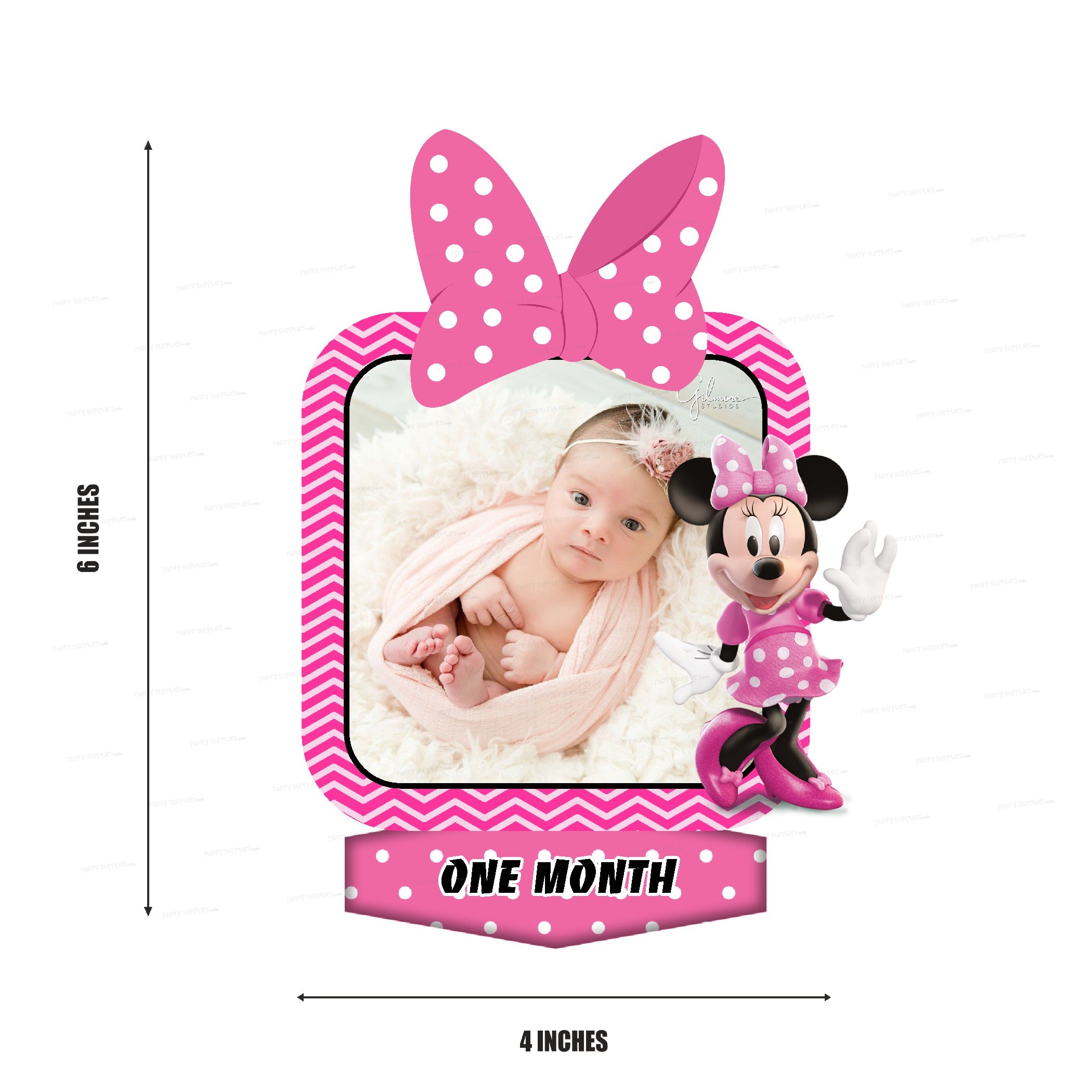 Minnie Mouse Theme 12 Months Photo Banner