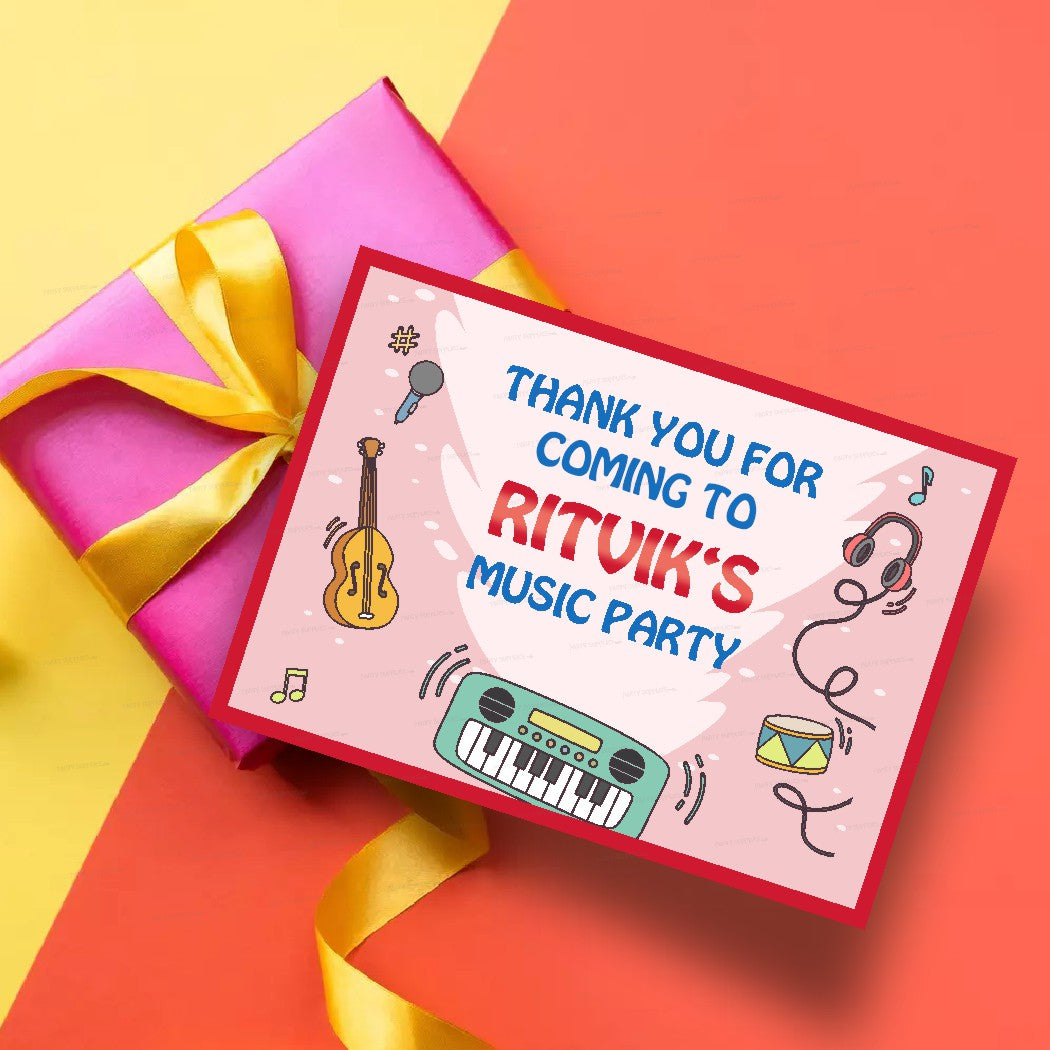 Music Theme Thank You Card