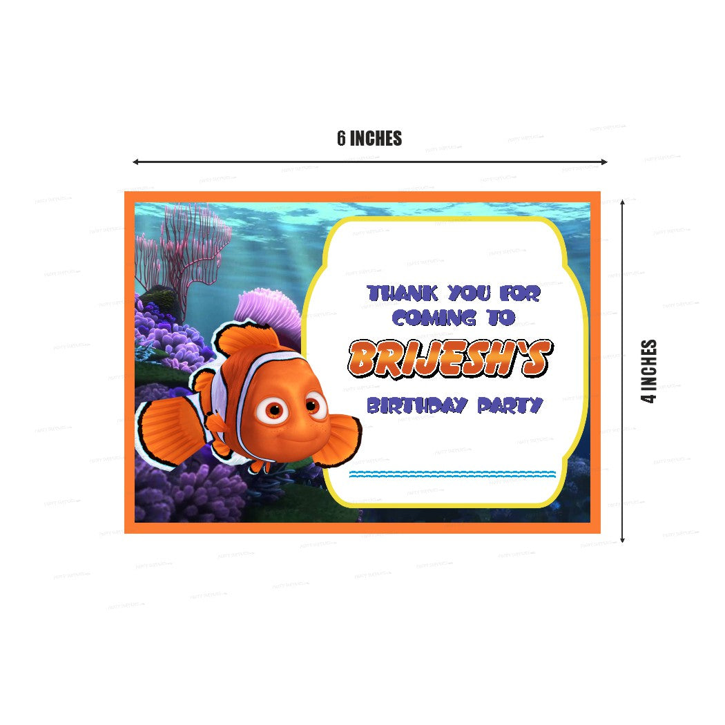 Nemo and Dory Theme Thank You Card