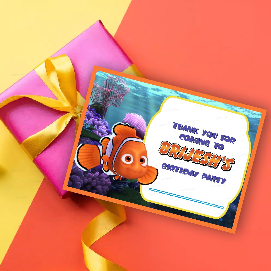 Nemo and Dory Theme Thank You Card
