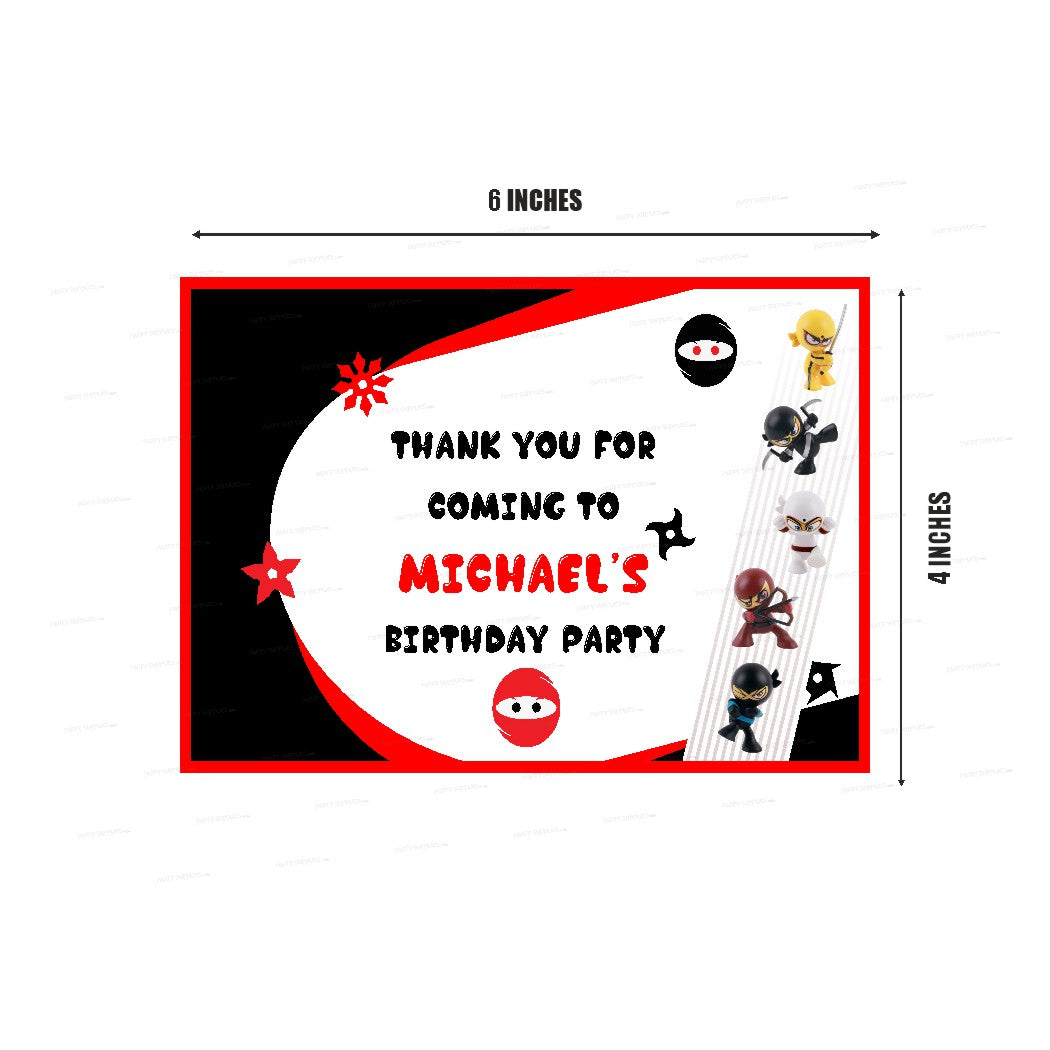Ninja Theme Thank You Card