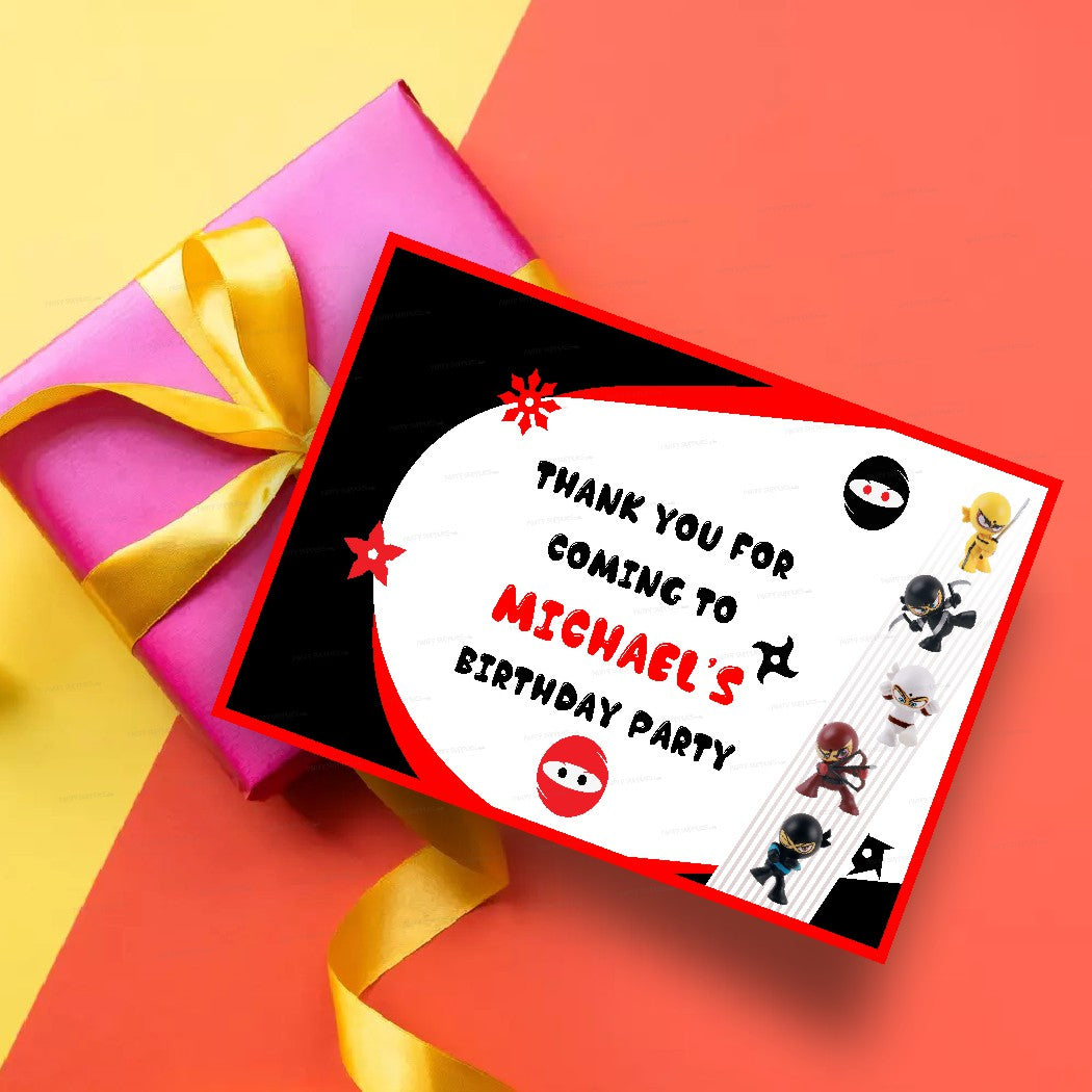 Ninja Theme Thank You Card