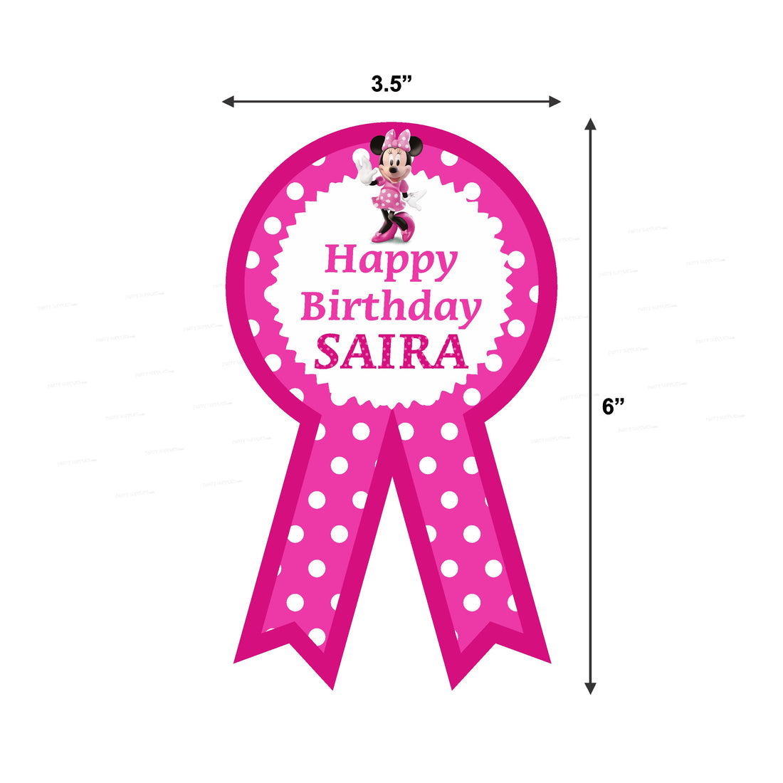 Minnie Mouse Theme Badges