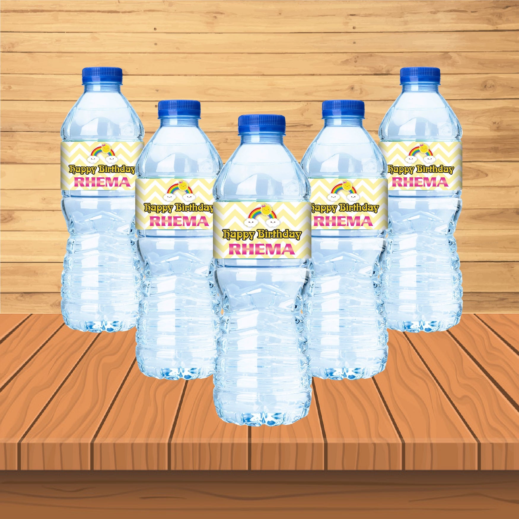 Sunshine Girl Theme Water Bottle Sticker