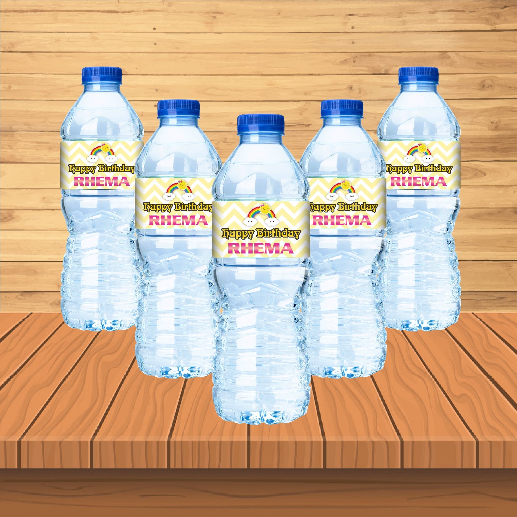 PSI Sunshine Girl Theme Water Bottle Sticker